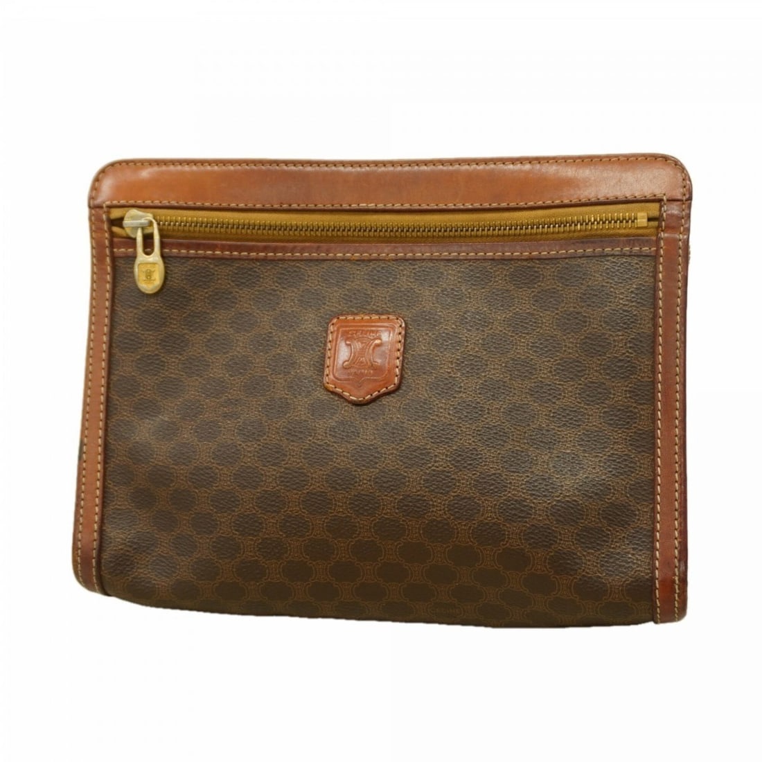 Celine Macadam Clutch Bag, Brown, Women's: --- Catalog ---Category: SizeSize (HxWxD): 19cm x 25cm x 5.5cm / 7.48'' x 9.84'' x 2.16''Category: DesignType: Clutch bagColor: BrownGender: WomenMaterial: PVC Hardware Color: GoldCategory: GeneralBra