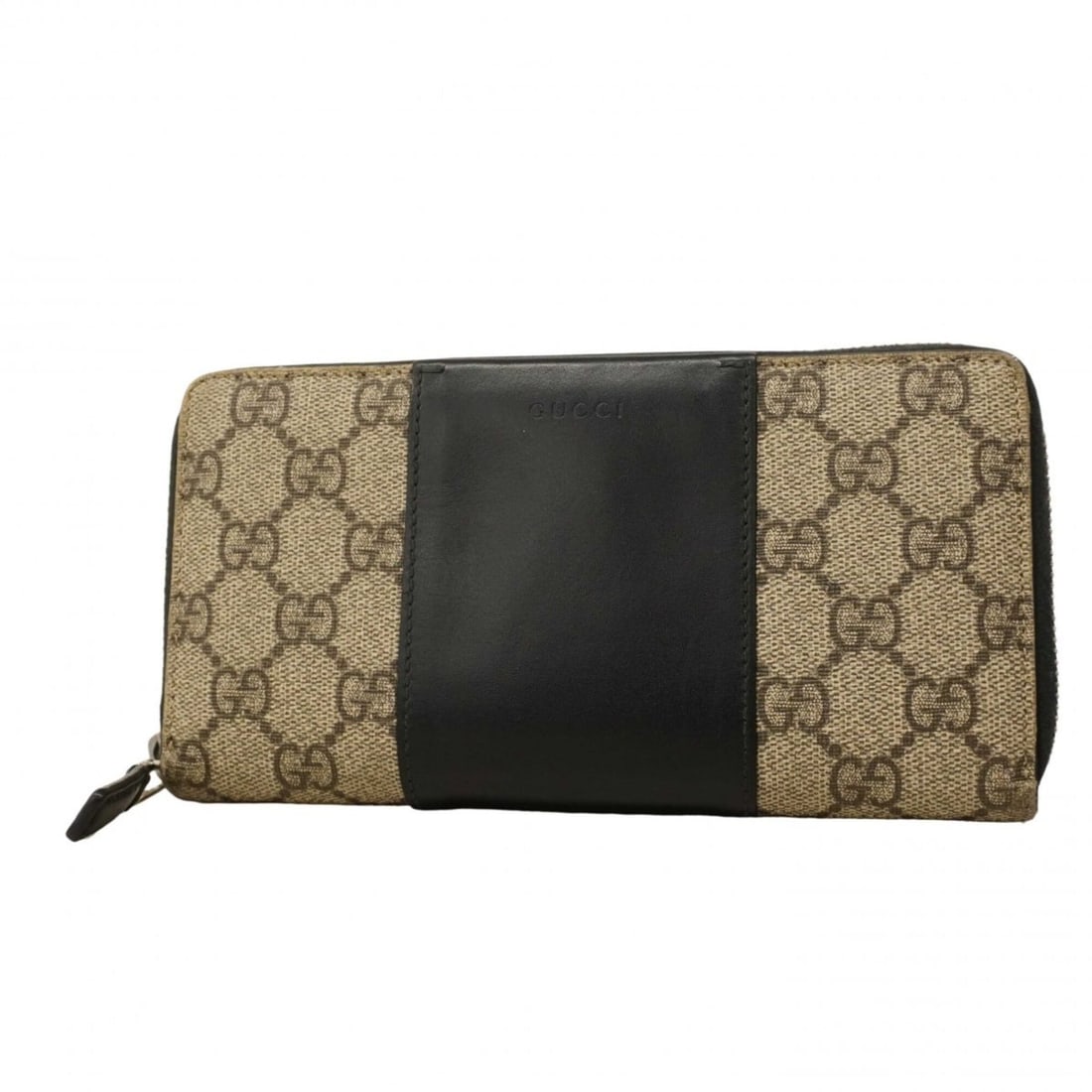 Gucci GG Supreme Long Wallet 451249 Brown Black Men's: --- Catalog ---Category: SizeSize (HxWxD): 11cm x 18.5cm x 2.5cm / 4.33'' x 7.28'' x 0.98''Category: DesignType: Long wallet (bi-fold)Color: Black, BrownGender: MenMaterial: PVC Category: GeneralMPN: 