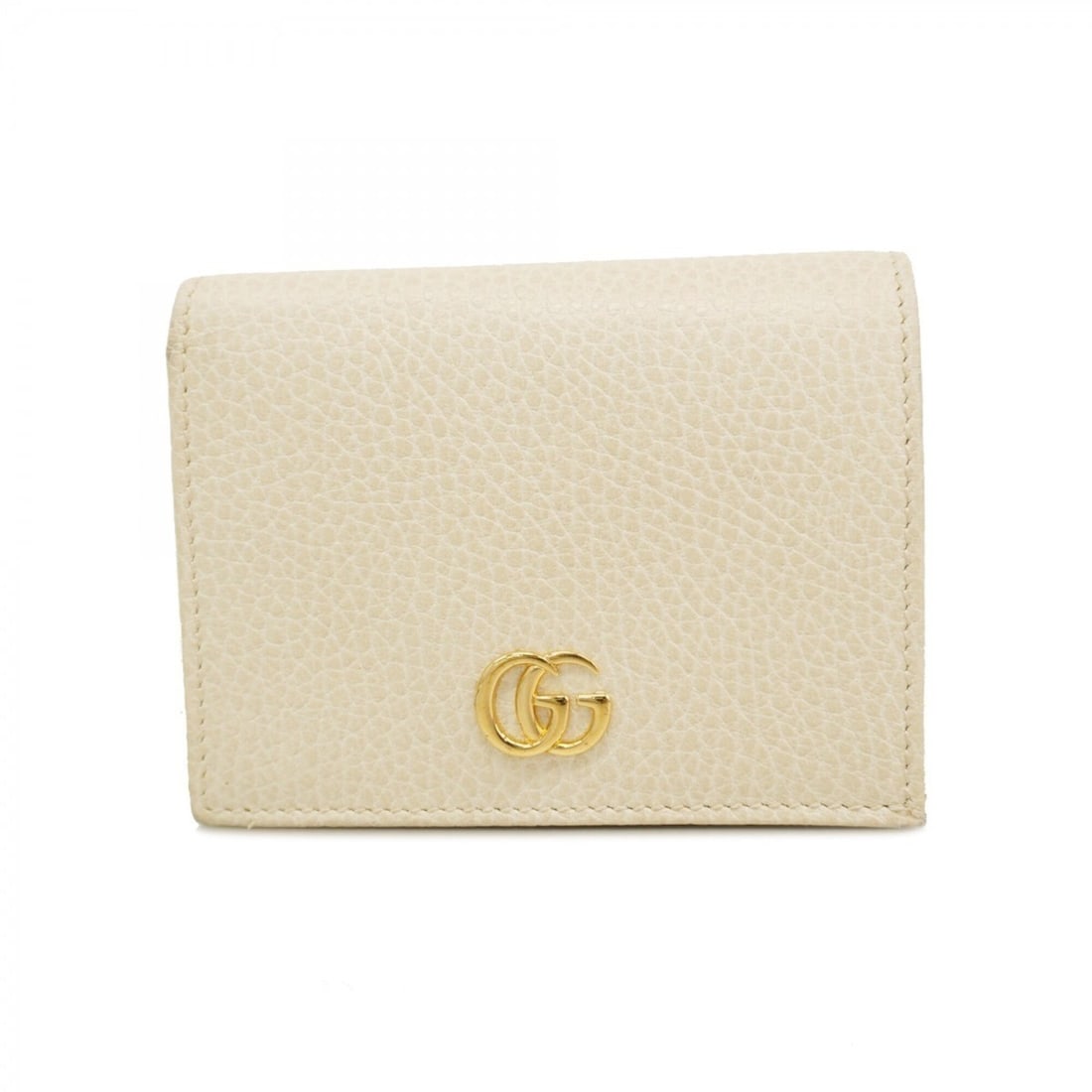Gucci GG Marmont Wallet 456126 Leather White Women's: --- Catalog ---Category: SizeSize (HxWxD): 8.5cm x 11cm x 2.5cm / 3.34'' x 4.33'' x 0.98''Category: DesignType: Wallet (bi-fold)Color: WhiteGender: WomenMaterial: Leather Category: GeneralMPN: 456126B