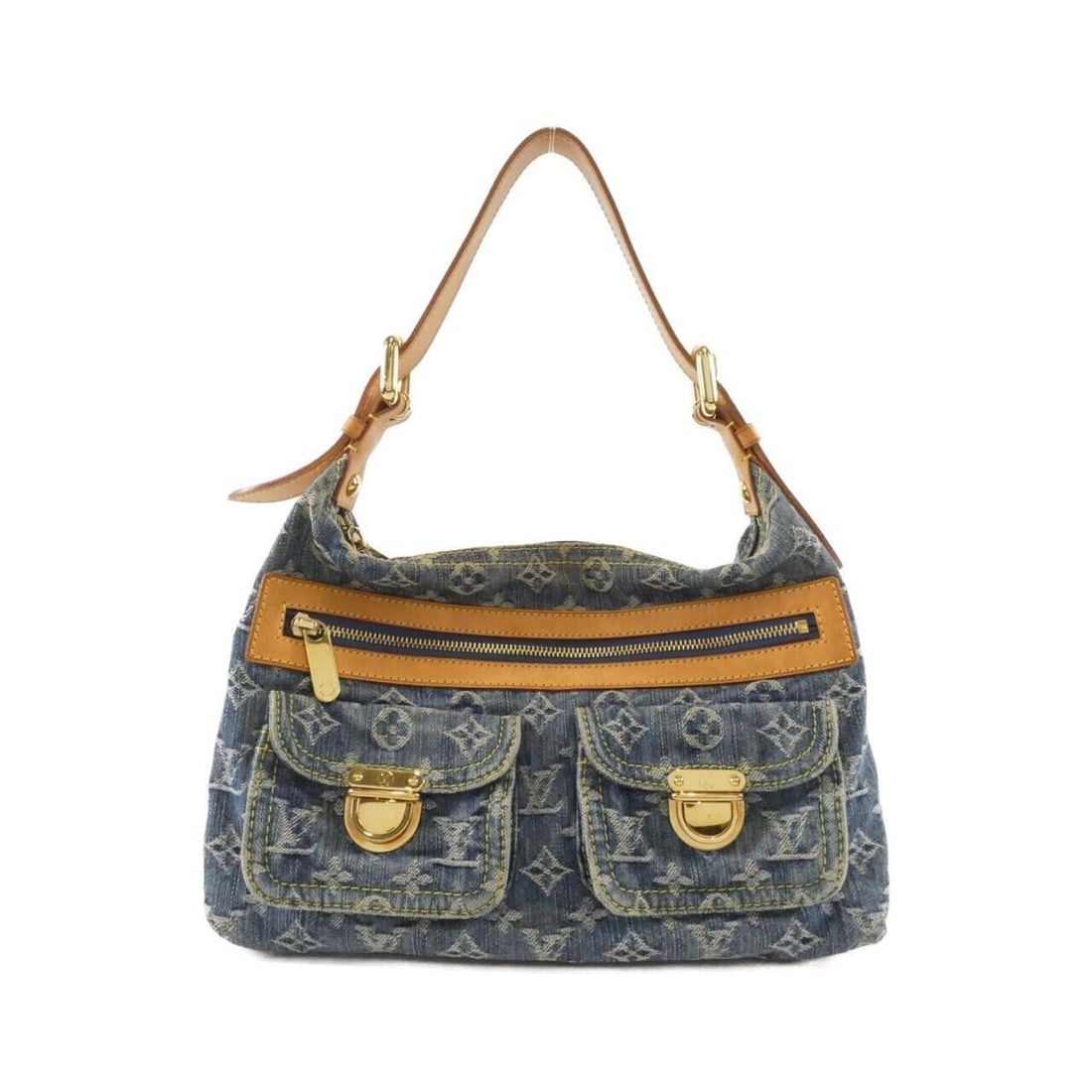 Louis Vuitton Monogram Denim Baggy PM M95049 Shoulder Bag: --- Catalog ---Category: SizeSize (HxWxD): 22cm x 30cm x 11cm / 8.66'' x 11.81'' x 4.33''Category: DesignType: Shoulder bagColor: BlueGender: WomenMaterial: Denim Hardware Color: GoldCategory: General