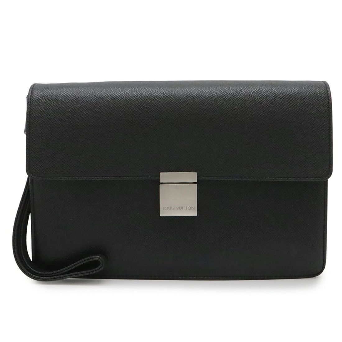 LOUIS VUITTON Louis Vuitton Taiga Selenga Second Bag Clutch Leather Ardoise Black No stickiness: --- Catalog ---Category: SizeSize (HxWxD): 18.5cm x 26cm x 6.5cm / 7.28'' x 10.23'' x 2.55''Category: DesignType: Clutch bagColor: BlackGender: Women,MenMaterial: Taiga leather Category: GeneralMPN: M