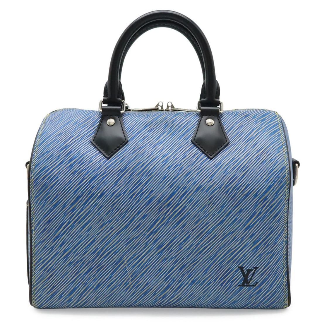 LOUIS VUITTON Epi Denim Speedy Bandoulière 25 Handbag, Blue, M51280: --- Catalog ---Category: SizeSize (HxWxD): 19.5cm x 25.5cm x 15.5cm / 7.67'' x 10.03'' x 6.1''Category: DesignType: HandbagColor: BlueGender: WomenMaterial: Epi leather Category: GeneralMPN: M51280Bra