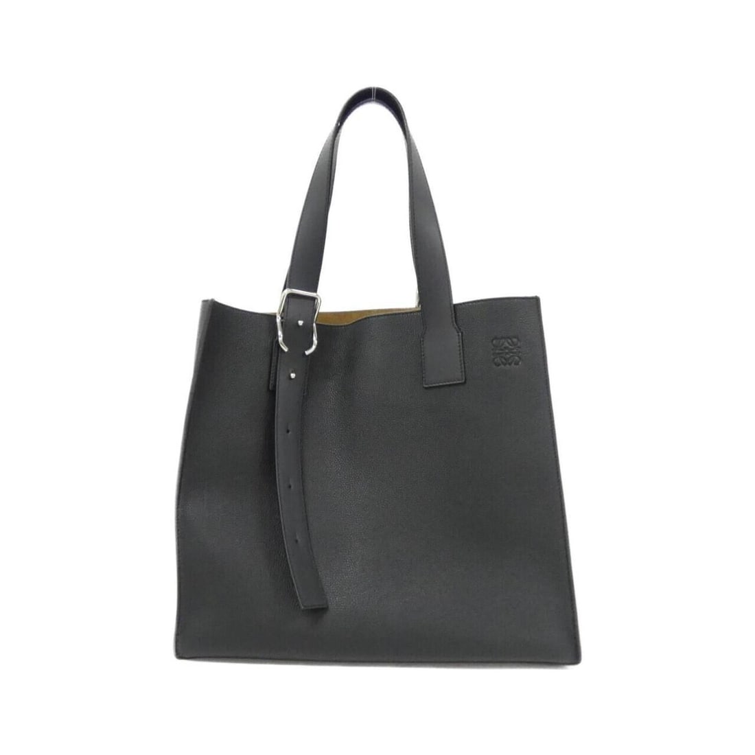 Loewe Buckle Zip Tote B692K99X02 Handbag: --- Catalog ---Category: SizeSize (HxWxD): 34cm x 36cm x 13cm / 13.38'' x 14.17'' x 5.11''Category: DesignType: Tote bagColor: BlackGender: Women,MenMaterial: Leather Category: GeneralBrand: Loewe---