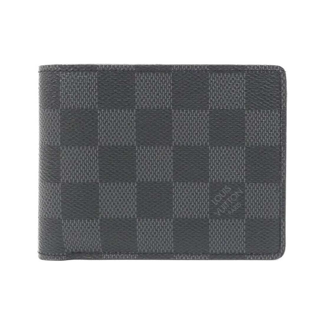 Louis Vuitton Damier Graphite Portefeuille Multiple N62663 Billfold: --- Catalog ---Category: SizeSize (HxWxD): 9cm x 12cm x 2cm / 3.54'' x 4.72'' x 0.78''Category: DesignType: Bill wallet (bi-fold)Color: Dark gray, GraphiteGender: MenMaterial: Coated canvas Category:
