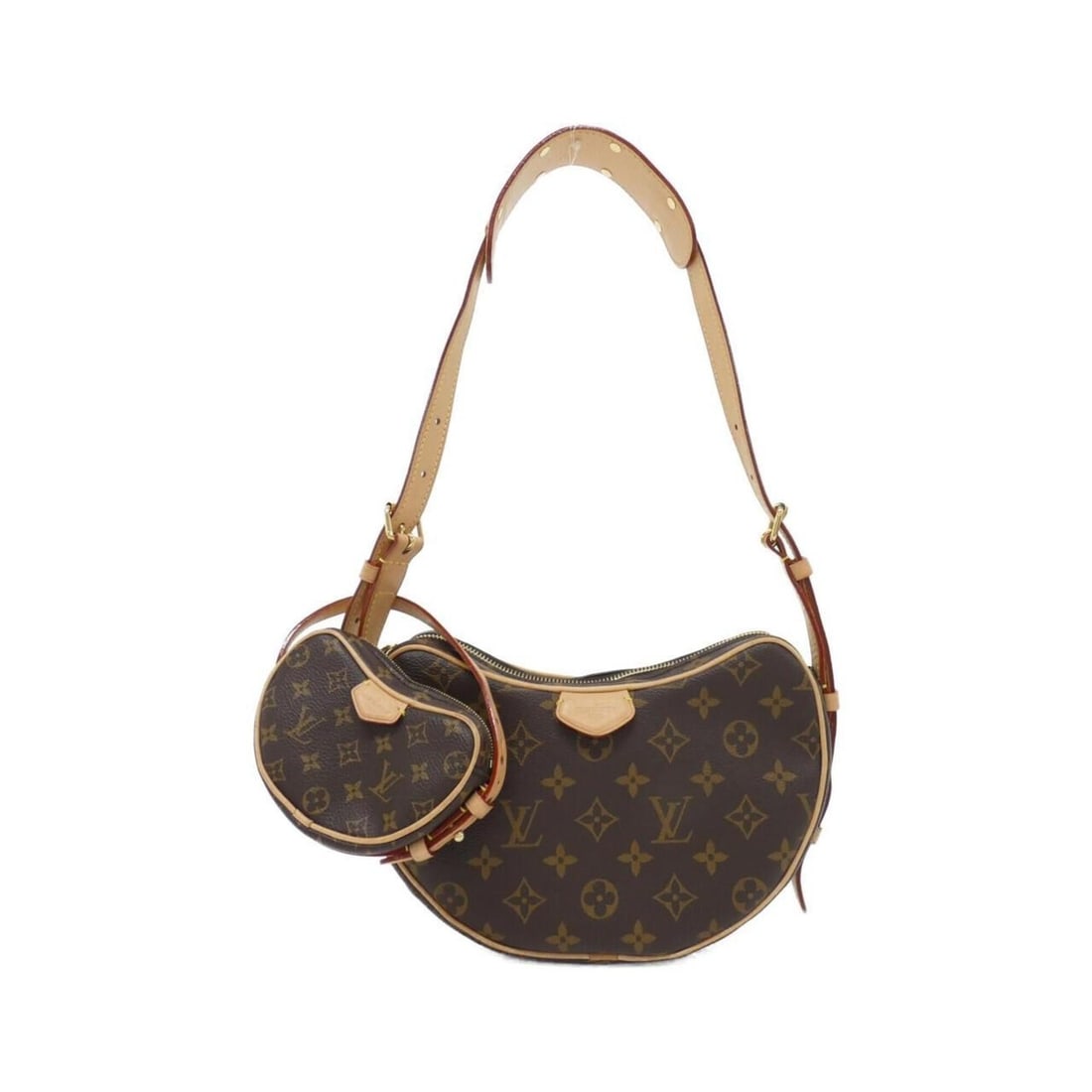 Louis Vuitton Monogram Croissant M46828 Shoulder Bag: --- Catalog ---Category: SizeSize (HxWxD): 15cm x 25cm x 5cm / 5.9'' x 9.84'' x 1.96''Category: DesignType: Shoulder bagColor: BrownGender: WomenClosure: StrapMaterial: Coated canvas Category: