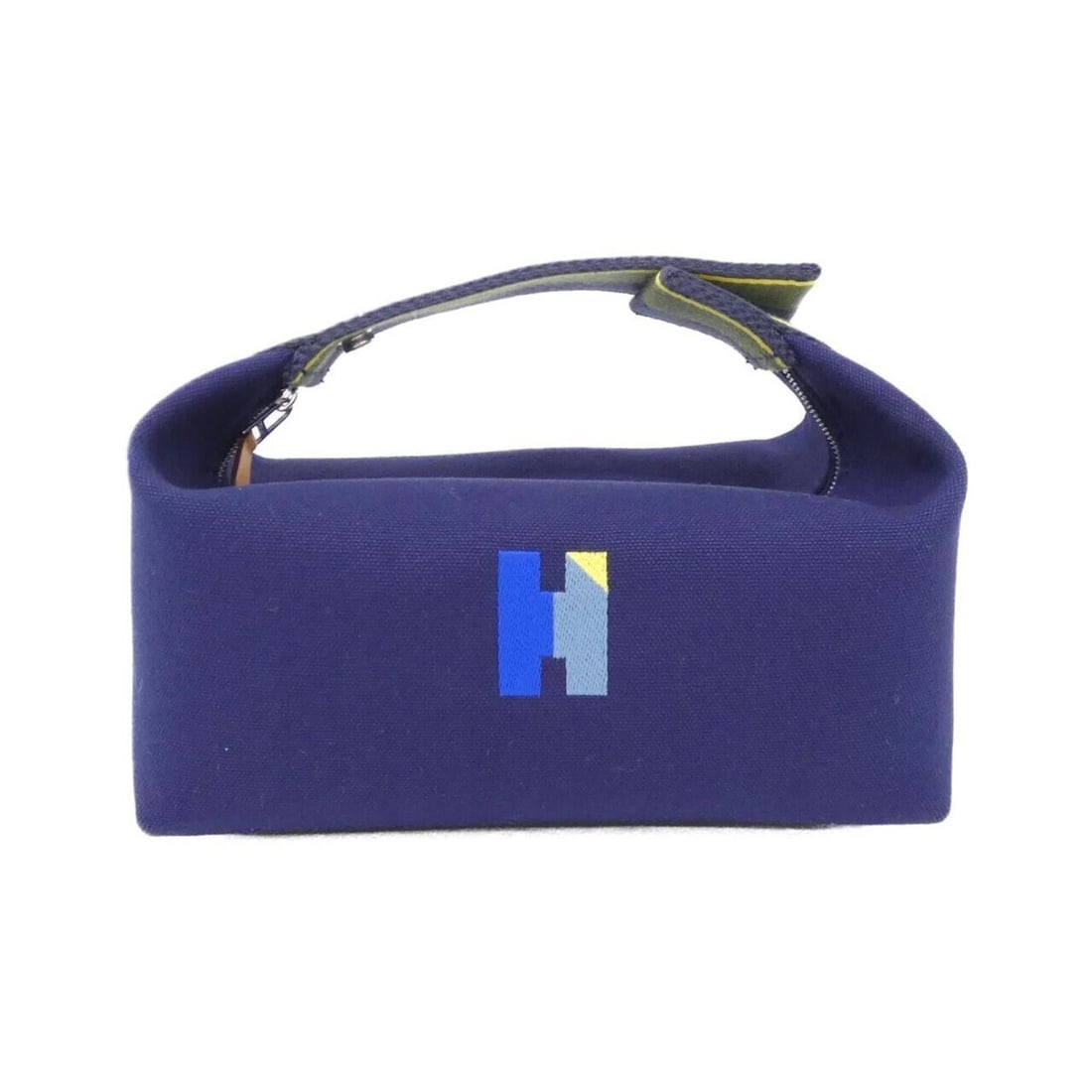 Hermes H Pavillon Brid à Black PM 104346M Handbag Pouch: --- Catalog ---Category: SizeSize (HxWxD): 11.5cm x 20.5cm x 12cm / 4.52'' x 8.07'' x 4.72''Category: DesignType: Handbag, PouchColor: Blue, Marine blueGender: Women,MenMaterial: Canvas Category: