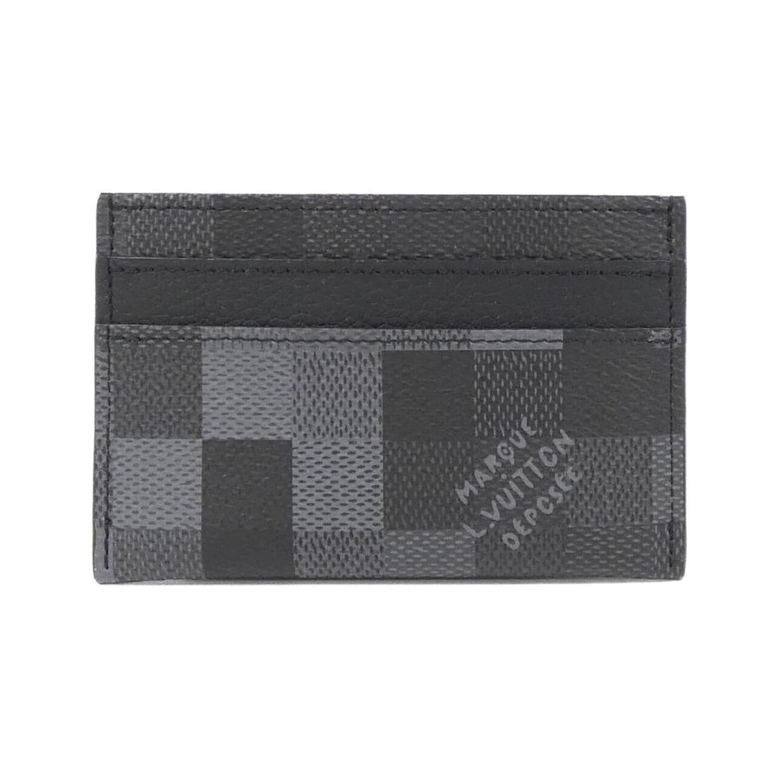 Louis Vuitton Damouflage Business Card Holder/Card Case Porte Cartes Double M14929: --- Catalog ---Category: DesignType: Card caseColor: BlackGender: MenMaterial: Coated canvas Category: GeneralMPN: M14929Brand: Louis VuittonCategory: Physical PropertiesSize (HxWxD): 7cm x 11cm /
