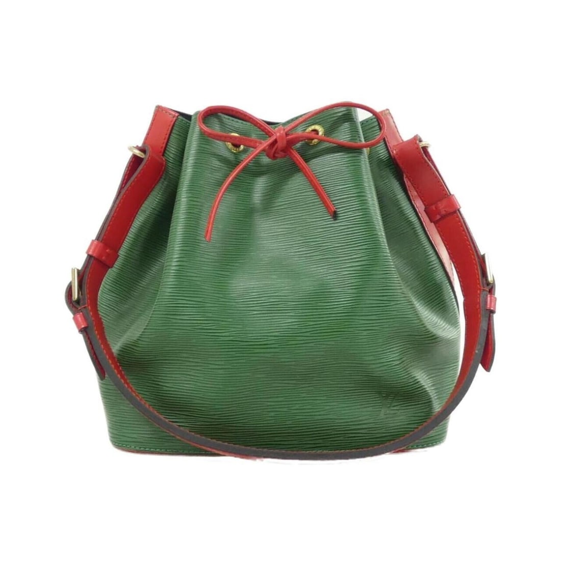 Louis Vuitton Epi Petit Noé M44147 Shoulder Bag: --- Catalog ---Category: SizeSize (HxWxD): 27cm x 24cm x 18cm / 10.62'' x 9.44'' x 7.08''Category: DesignType: Shoulder bagColor: Green, Red colorGender: WomenMaterial: Leather Category:
