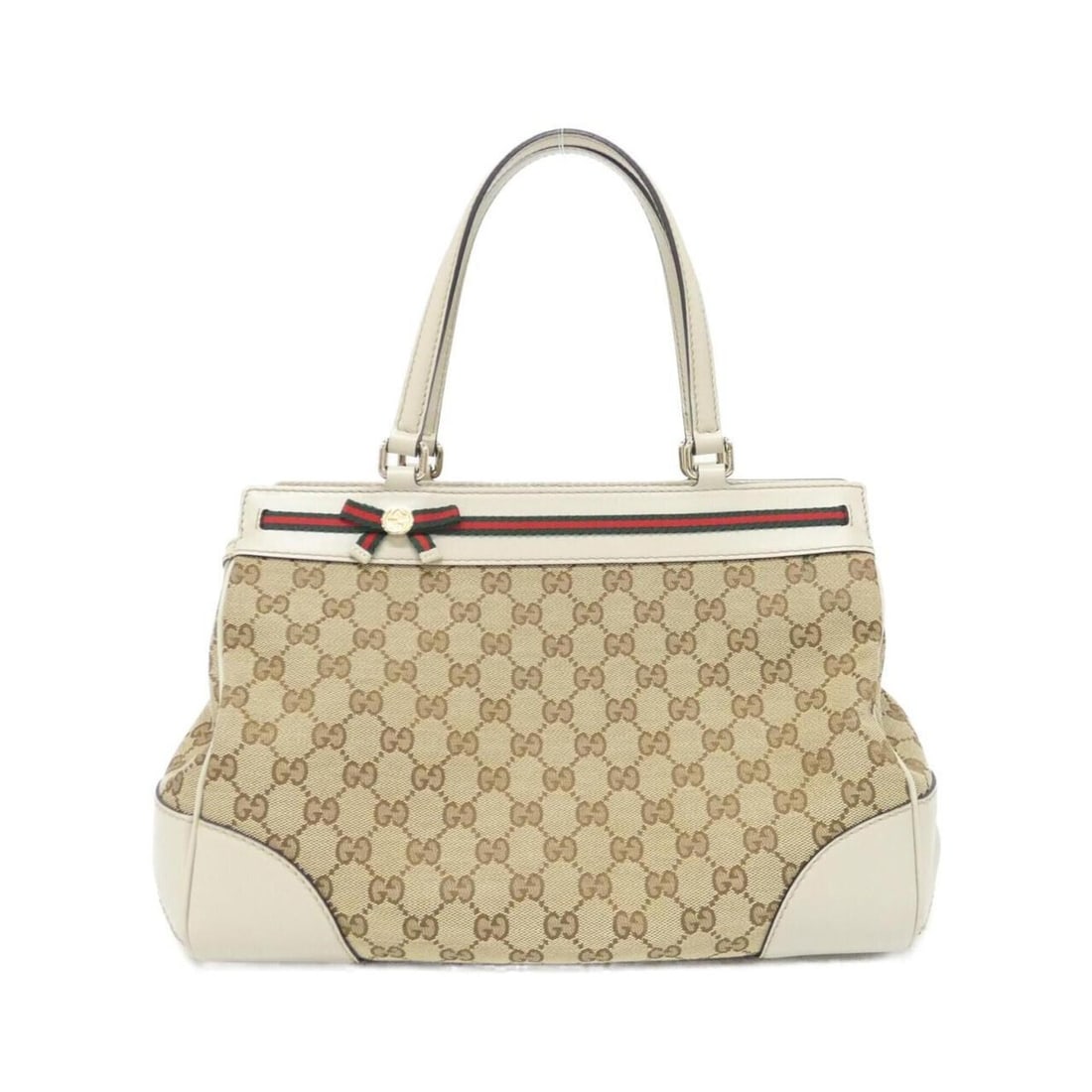Gucci 257063 FFKPG Handbag: --- Catalog ---Category: SizeSize (HxWxD): 23cm x 32cm x 14cm / 9.05'' x 12.59'' x 5.51''Category: DesignType: HandbagColor: Beige, IvoryGender: WomenMaterial: GG canvas Category: GeneralMPN: 257063 F