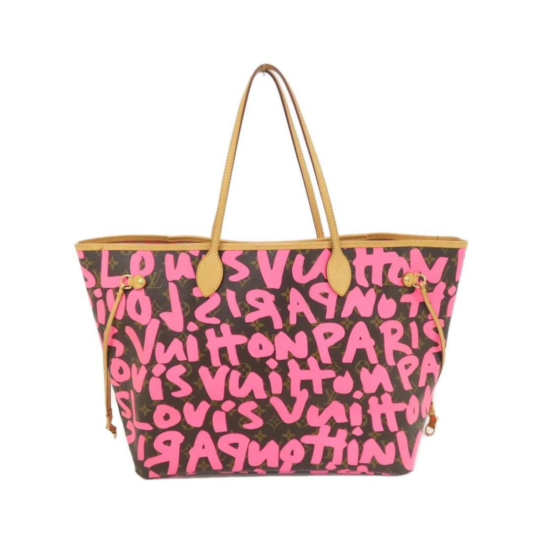 Louis Vuitton Monogram Graffiti (Stevens Neverfull GM M93701 Handbag): --- Catalog ---Category: SizeSize (HxWxD): 33cm x 40cm x 20cm / 12.99'' x 15.74'' x 7.87''Category: DesignType: HandbagColor: Fuchsia, MarronGender: WomenMaterial: Coated canvas Category: