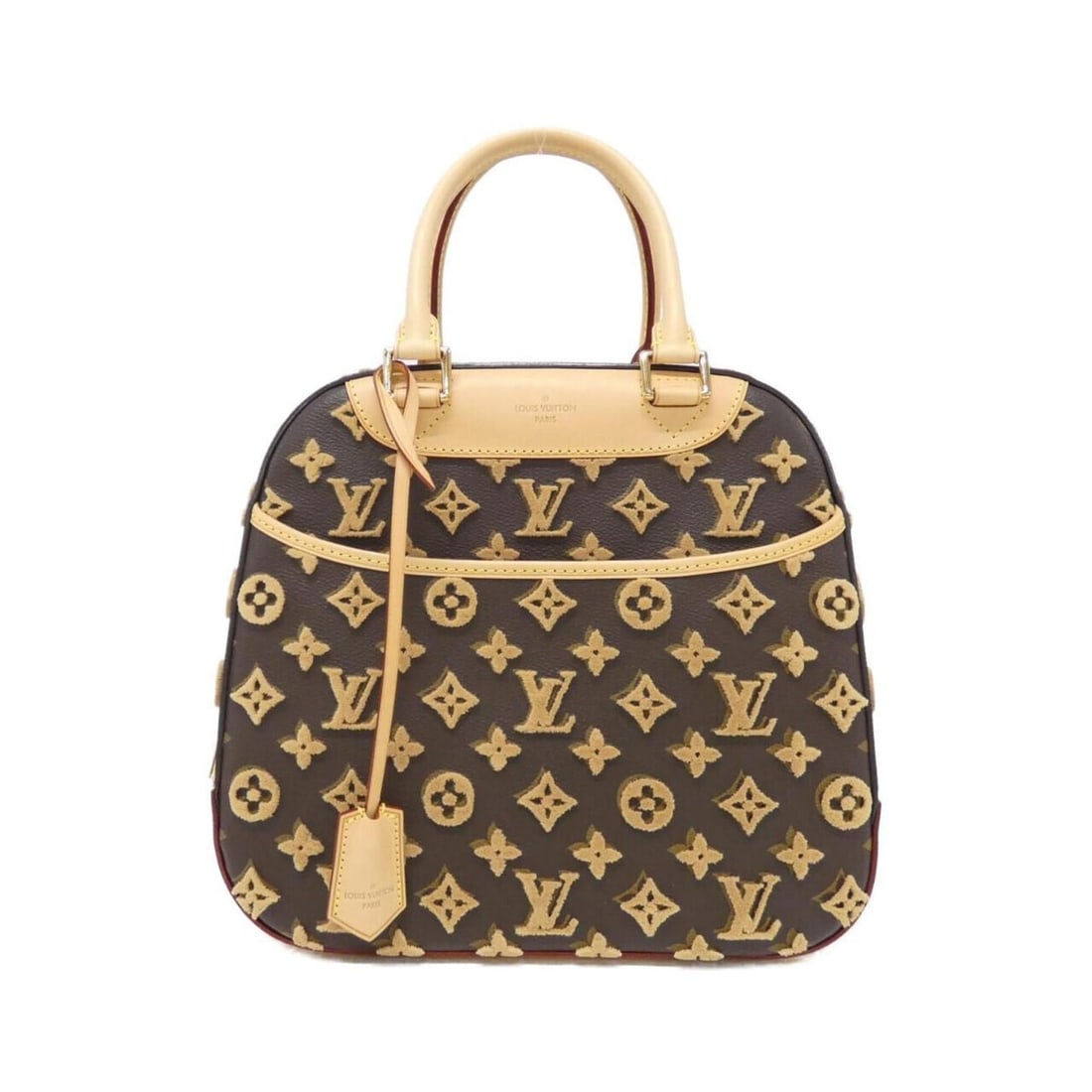 Louis Vuitton Monogram Velours Deauville Cube M40921 Handbag: --- Catalog ---Category: SizeSize (HxWxD): 26cm x 26cm x 12cm / 10.23'' x 10.23'' x 4.72''Category: DesignType: HandbagColor: Beige, MarronGender: WomenMaterial: Coated canvas Category: GeneralMPN: