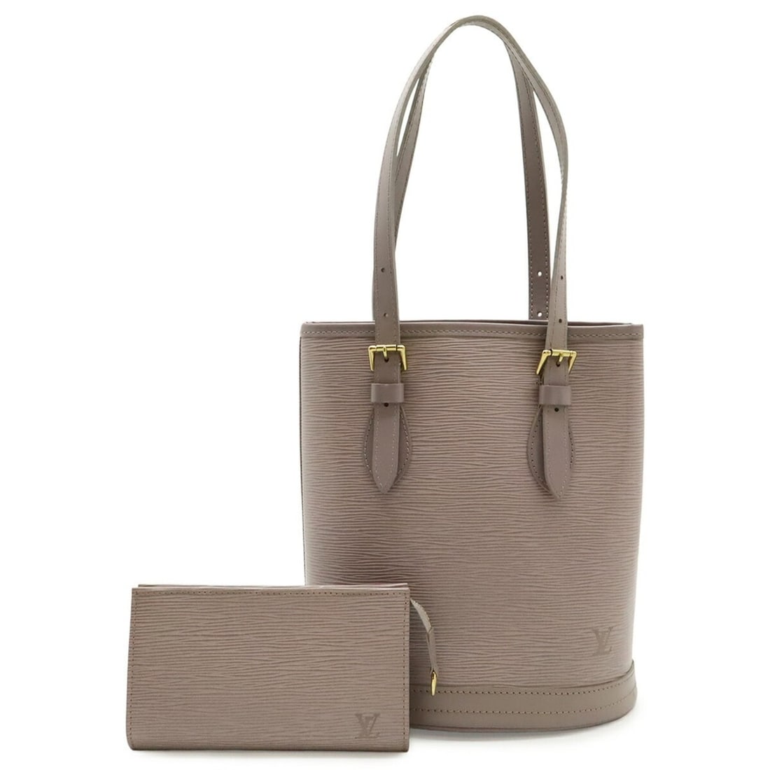 LOUIS VUITTON Louis Vuitton Epi Bucket PM 23 Shoulder Bag Tote Lilac Purple Special Order M5899B: --- Catalog ---Category: SizeWeight: 640g / 1.41lb.Size (HxWxD): 26cm x 23cm x 16cm / 10.23'' x 9.05'' x 6.29''Category: DesignType: Shoulder bag, Tote bagColor: LilacGender: WomenMaterial: Epi leathe