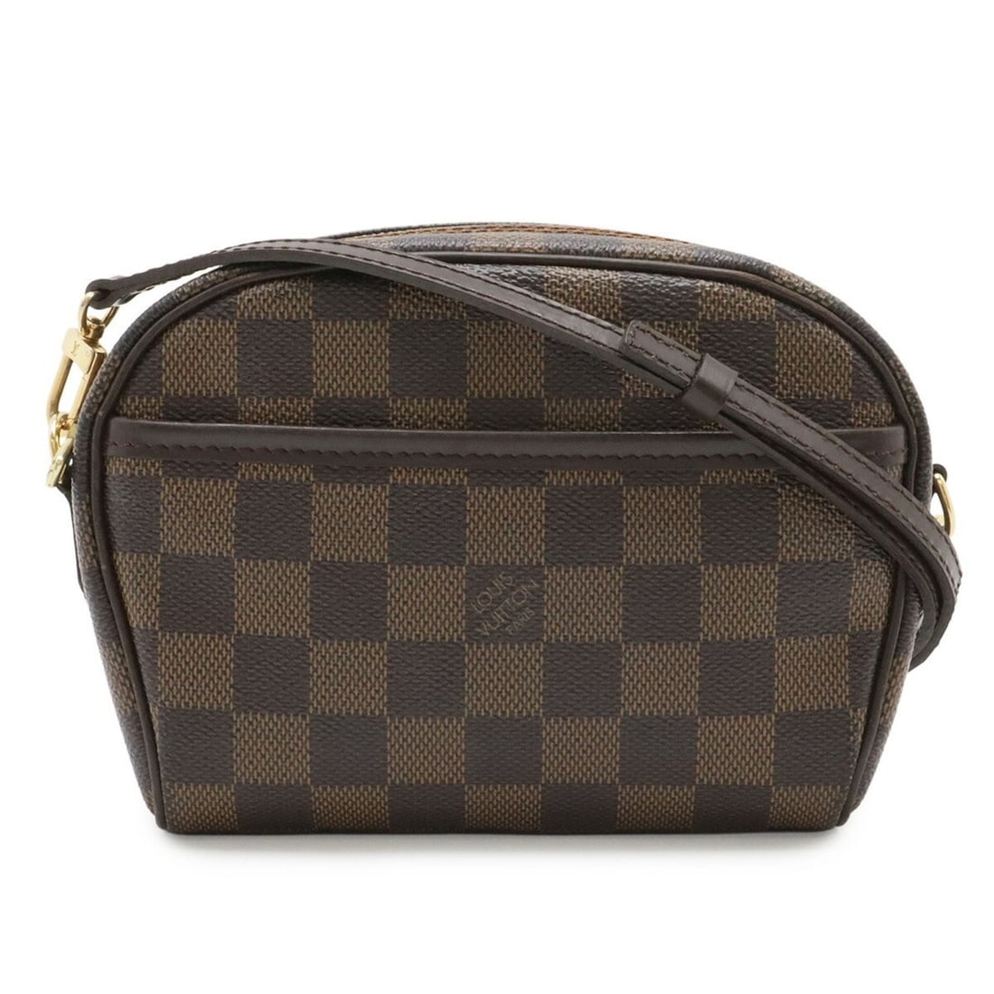 LOUIS VUITTON Damier Pochette Ipanema Shoulder Bag, Handbag, Pouch N51296: --- Catalog ---Category: SizeWeight: 190g / 6.7oz.Size (HxWxD): 13cm x 18.5cm x 4cm / 5.11'' x 7.28'' x 1.57''Strap Length: 133cm / 52.36''Category: DesignType: Pochette, Shoulder bagColor: