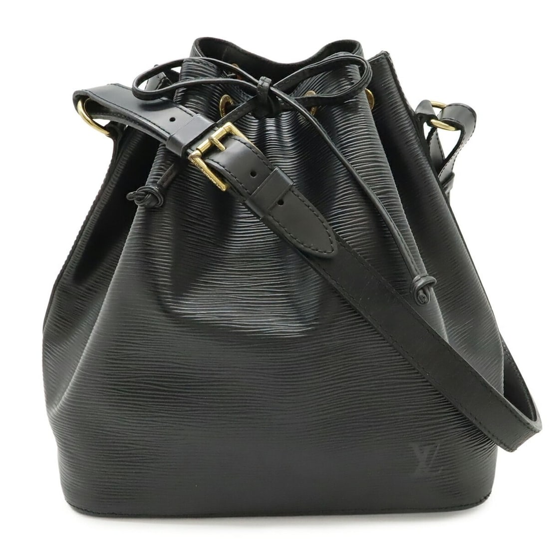 LOUIS VUITTON Louis Vuitton Epi Petit Noé Shoulder Bag, Noir Black, M44102 M59012: --- Catalog ---Category: SizeWeight: 640g / 1.41lb.Size (HxWxD): 27cm x 25cm x 18.5cm / 10.62'' x 9.84'' x 7.28''Strap Length: 77cm / 30.31''Category: DesignType: Shoulder bagColor: Black,