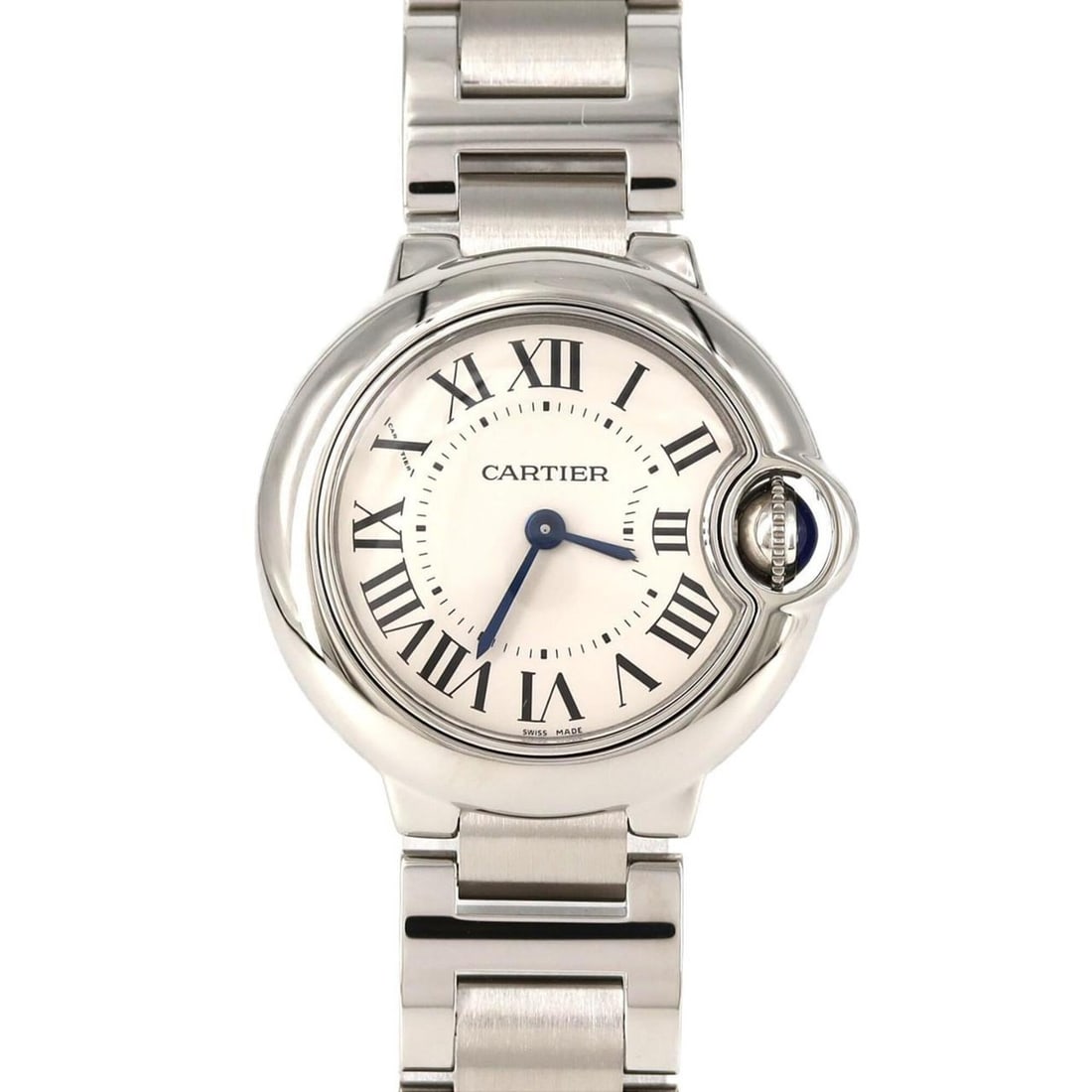 Cartier Ballon Bleu SM W69010Z4 SS Quartz Watch: --- Catalog ---Category: SizeWrist Size: 15cm / 5.9''Case Diameter: 28mm / 1.1''Category: DesignType: WristwatchGender: WomenColor (Dial): BlueMaterial (Band): Stainless steelMaterial (Case): Stainles