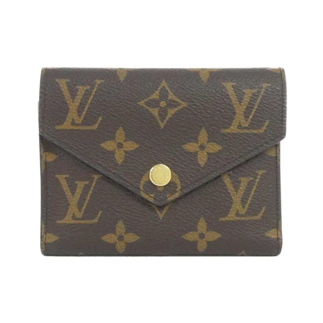 Louis Vuitton Monogram Portefeuille Victorine M62472 Wallet: --- Catalog ---Category: SizeSize (HxWxD): 9.5cm x 11.5cm x 2cm / 3.74'' x 4.52'' x 0.78''Category: DesignType: Wallet (tri-fold)Color: MarronGender: Men,WomenMaterial: Coated canvas Category: General