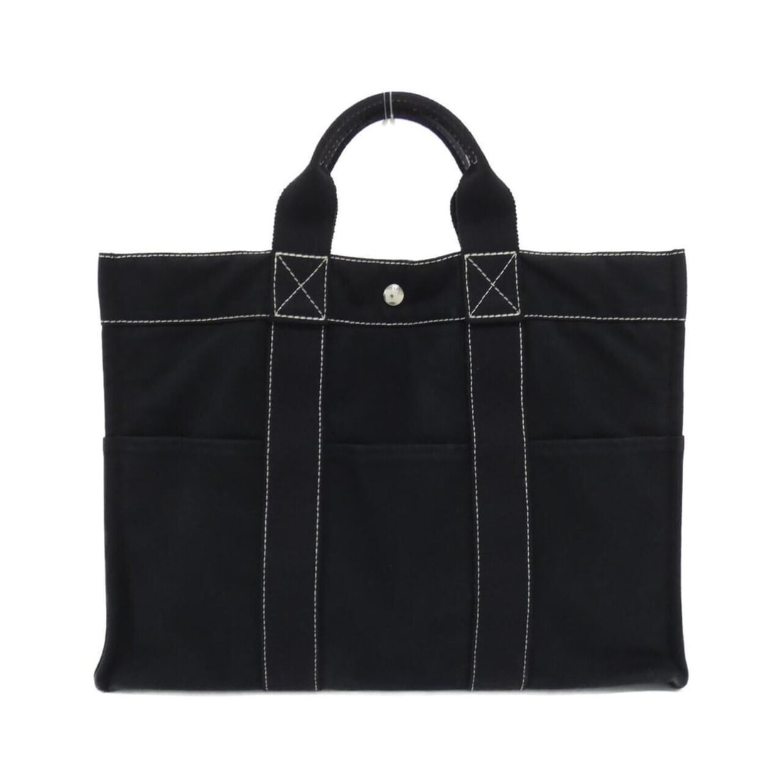 Hermes Hermès Deauville MM 101105M Handbag: --- Catalog ---Category: SizeSize (HxWxD): 31cm x 42cm x 10cm / 12.2'' x 16.53'' x 3.93''Category: DesignType: HandbagColor: BlackGender: WomenMaterial: Canvas Category: GeneralMPN: 101105MBrand: