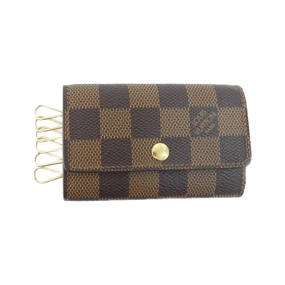Louis Vuitton Damier Multicles N62630 Key Case: --- Catalog ---Category: DesignType: KeycaseColor: Damier Canvas, EbeneGender: Women,MenMaterial: Damier Canvas Category: GeneralMPN: N62630Brand: Louis VuittonCategory: Physical PropertiesSize