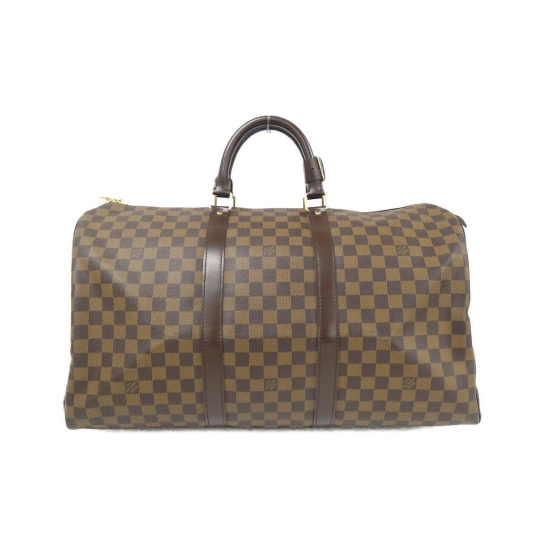 Louis Vuitton Damier Keepall 50cm N41427 Boston Bag: --- Catalog ---Category: SizeSize (HxWxD): 29cm x 50cm x 22cm / 11.41'' x 19.68'' x 8.66''Category: DesignType: Boston bagColor: Damier Canvas, EbeneGender: WomenMaterial: Coated canvas Category: