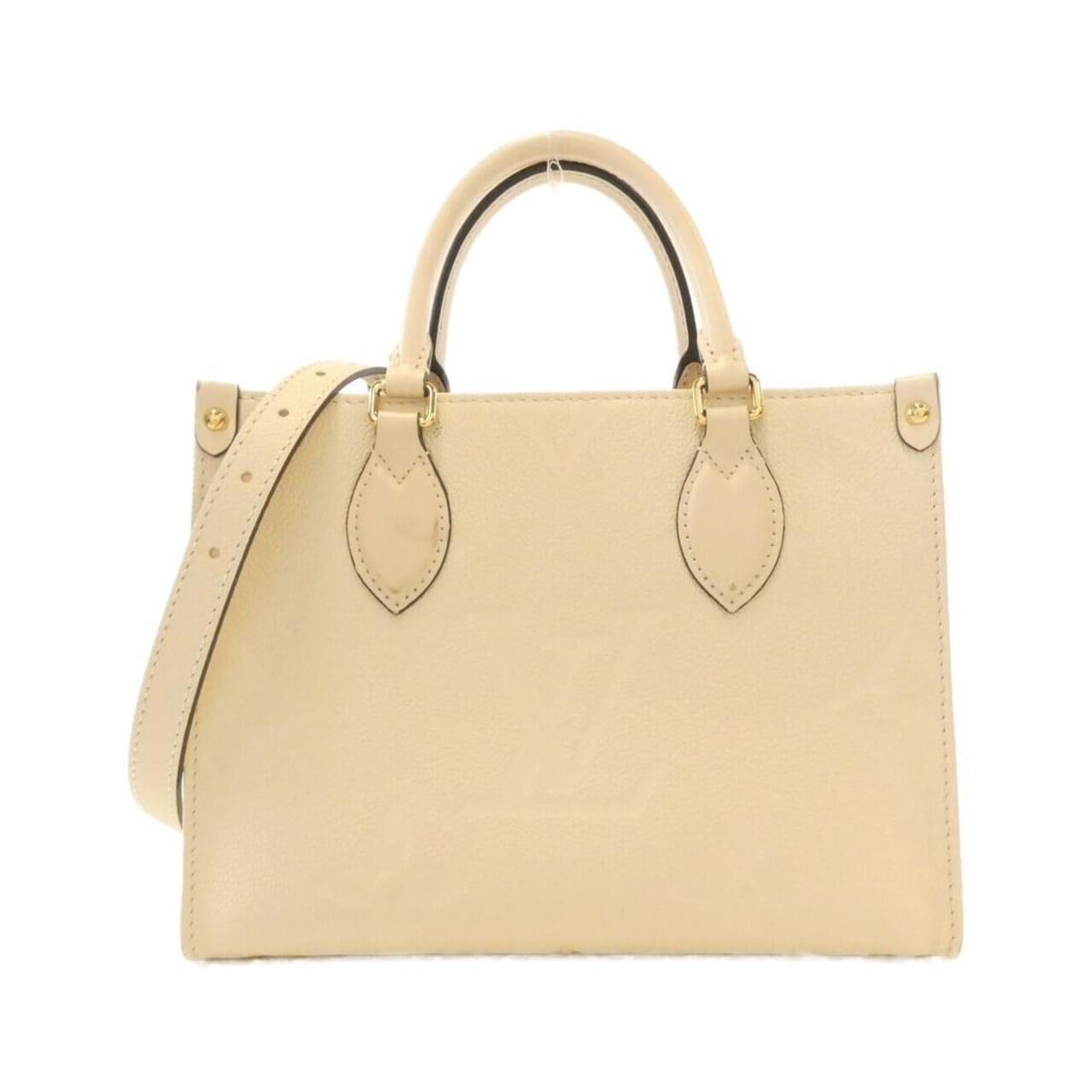 Louis Vuitton Monogram Empreinte OnTheGo PM M46569 Handbag: --- Catalog ---Category: SizeSize (HxWxD): 19cm x 25cm x 11cm / 7.48'' x 9.84'' x 4.33''Category: DesignType: HandbagColor: CreamGender: WomenMaterial: Monogram Empreinte Category: GeneralMPN: