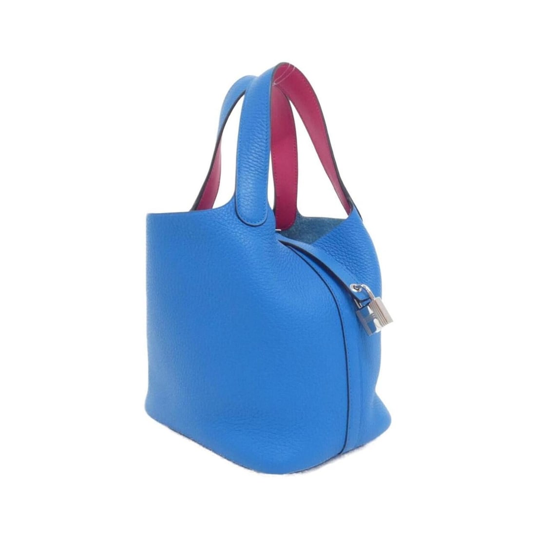 Hermes Picotin Lock Eclat PM 069560CK Handbag: --- Catalog ---Category: SizeSize (HxWxD): 19cm x 18cm x 13.5cm / 7.48'' x 7.08'' x 5.31''Category: DesignType: HandbagColor: Blue, PinkGender: WomenMaterial: Taurillon clemence leather , Swift leathe