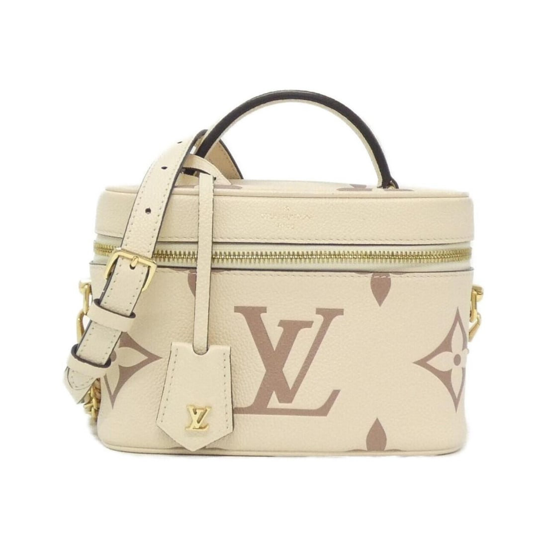 Louis Vuitton Bicolor Monogram Empreinte Vanity PM M45599 Handbag: --- Catalog ---Category: SizeSize (HxWxD): 13cm x 20cm x 11cm / 5.11'' x 7.87'' x 4.33''Category: DesignType: HandbagColor: Cream, RoseGender: WomenMaterial: Monogram Empreinte Category: GeneralMPN: