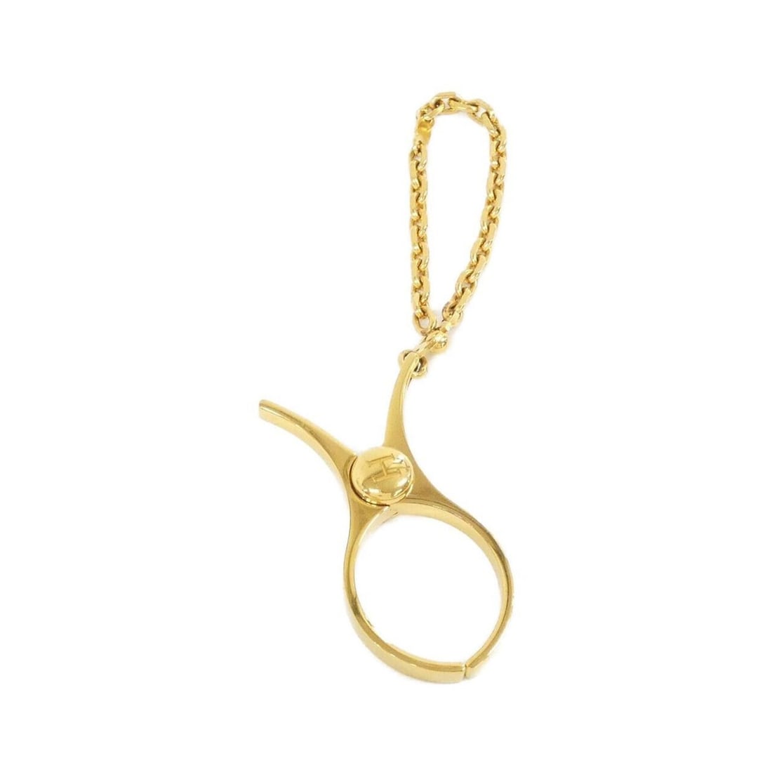 Hermes Philou Glove Holder 000833G: --- Catalog ---Category: DesignType: Glove holderColor: GoldGender: Men,WomenCategory: GeneralMPN: 000833GBrand: Hermes--- Item List ---Section: ConditionRanking: Rank A Used - A few traces of usage, 