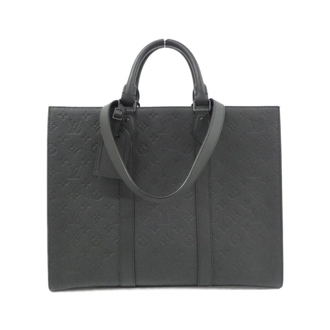 Louis Vuitton Taurillon Monogram Sac Plat 24H M24786 Handbag: --- Catalog ---Category: SizeSize (HxWxD): 33cm x 41cm x 14cm / 12.99'' x 16.14'' x 5.51''Category: DesignType: HandbagColor: BlackGender: MenMaterial: Leather Leather/Fur Type: Calf leatherCategory: 