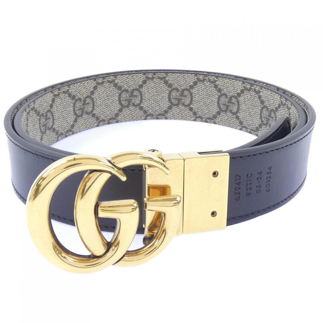 Gucci 659417 Belt: --- Catalog ---Category: SizeWidth: 3cm / 1.18''Length: 82cm - 87.5cm / 32.28'' - 34.44''Category: DesignType: Standard beltColor: Black, BrownGender: WomenCategory: GeneralBrand: Gucci--- Item List