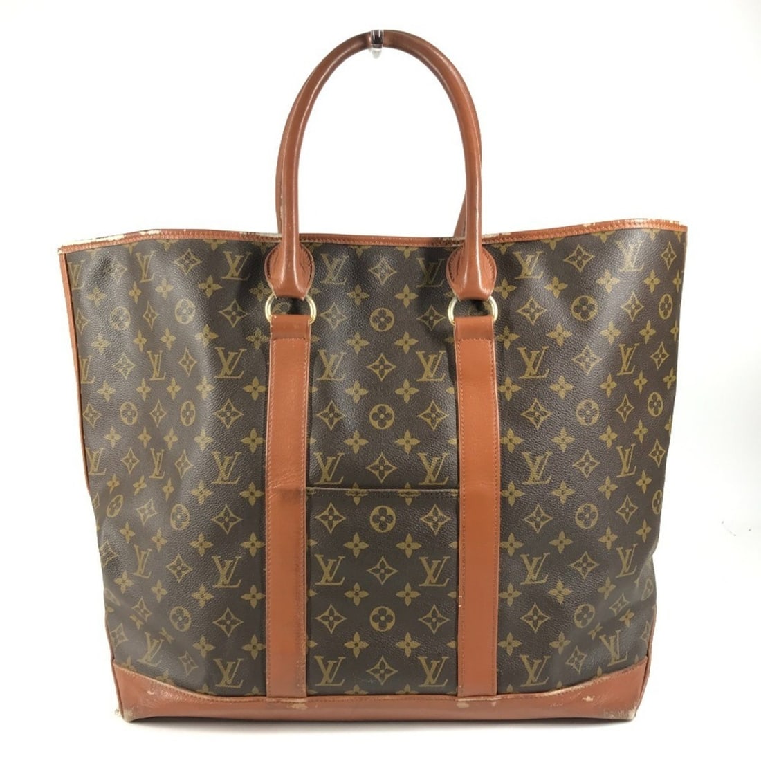 LOUIS VUITTON M42420 Monogram Sac Weekend GM Tote Bag, Boston Shoulder Canvas, Men's, Women's, Brown: --- Catalog ---Category: SizeSize (HxWxD): 37.5cm x 55.5cm x 19cm / 14.76'' x 21.85'' x 7.48''Category: DesignType: Boston bag, Shoulder bagColor: BrownGender: Men,WomenMaterial: Monogram , Canvas Cat