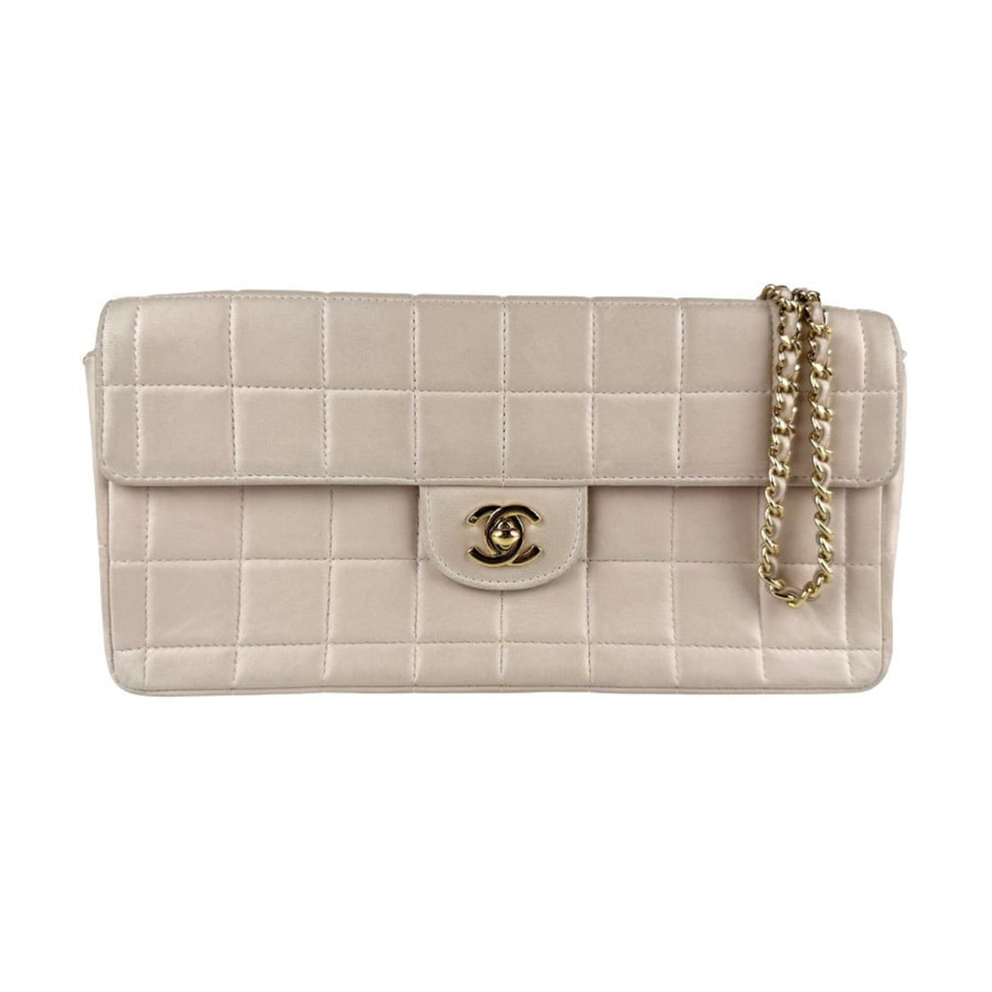 Chanel CHANEL Shoulder Bag Chocolate Bar Leather Light Pink Gold Women's z6495: --- Catalog ---Category: SizeSize (HxWxD): 13cm x 25cm x 4cm / 5.11'' x 9.84'' x 1.57''Category: DesignType: Shoulder bagColor: Light pinkGender: WomenMaterial: Leather Category: GeneralBrand: ChanelC