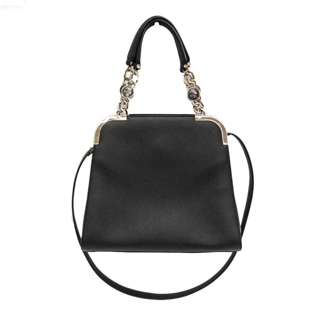 Bvlgari Monete Women's Leather Handbag,Shoulder Bag Black (1 of 15)