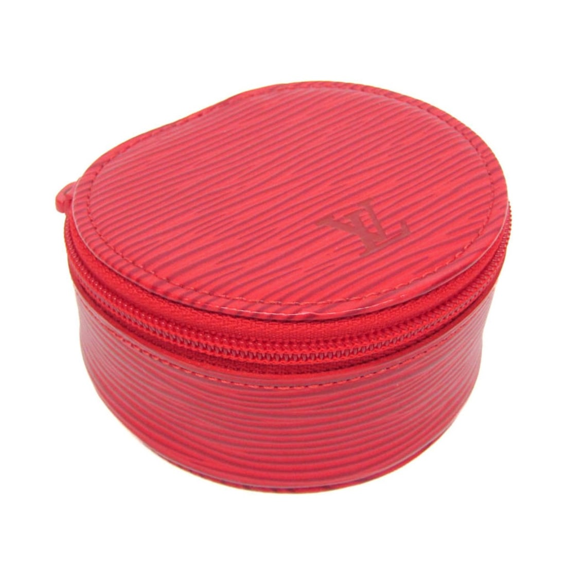 Louis Vuitton Epi Ecrin Bijoux8 M48217 Jewelry Case Castilian Red Epi Leather: --- Catalog ---Category: SizeSize (HxWxD): 7.5cm x 8cm x 4.5cm / 2.95'' x 3.14'' x 1.77''Category: DesignType: Jewelry caseColor: Castilian redClosure: ZipperMaterial: Epi leatherCategory: GeneralLine