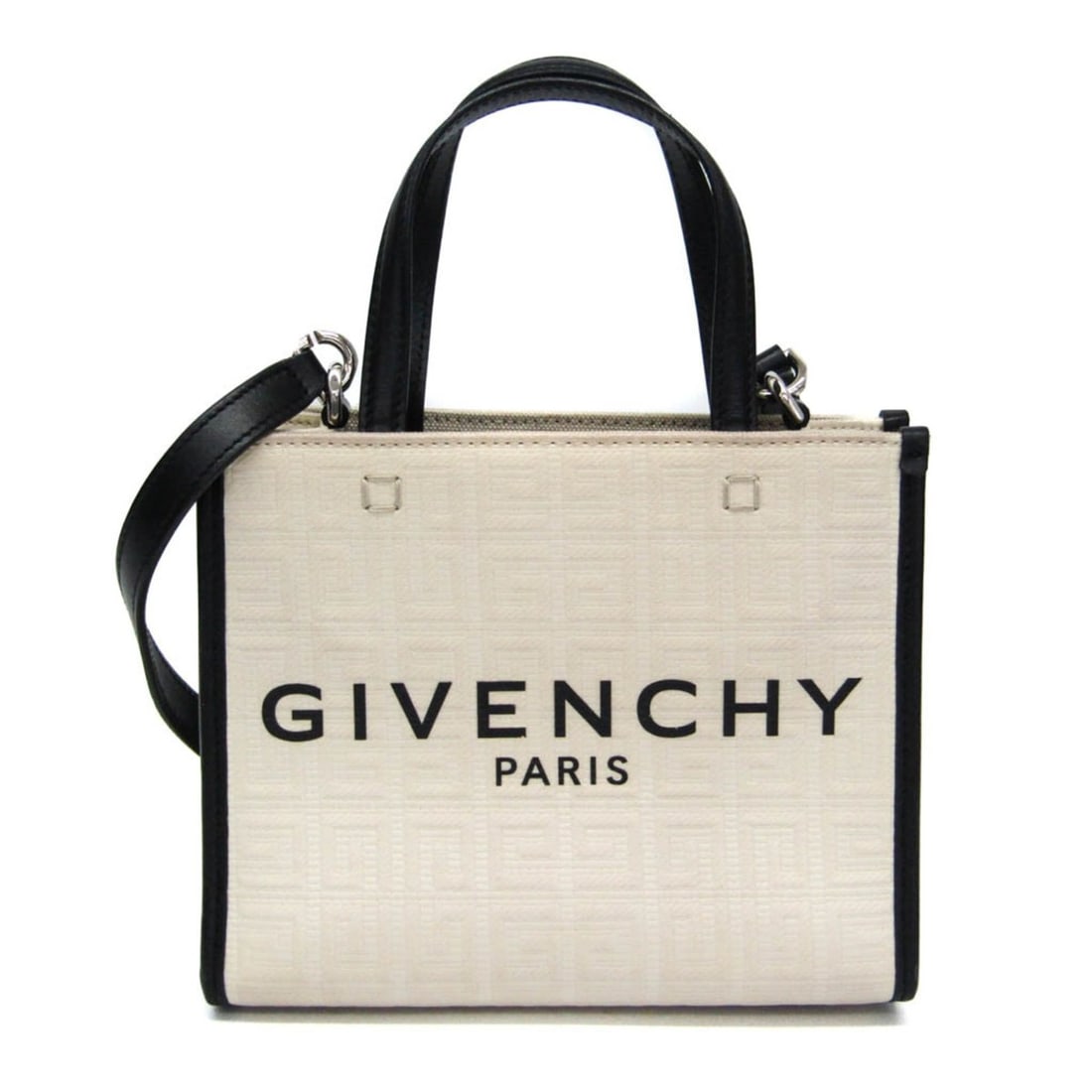 Givenchy G Tote Mini Bag BB50N0B1H1 105 Women's Canvas,Leather Handbag,Shoulder Bag Black,Light: --- Catalog ---Category: SizeSize (HxWxD): 15cm x 19cm x 8cm / 5.9'' x 7.48'' x 3.14''Strap Length: 108cm - 128cm / 42.51'' - 50.39''Handle Length: 24cm / 9.44''Category: DesignType: Handbag, Shoulder
