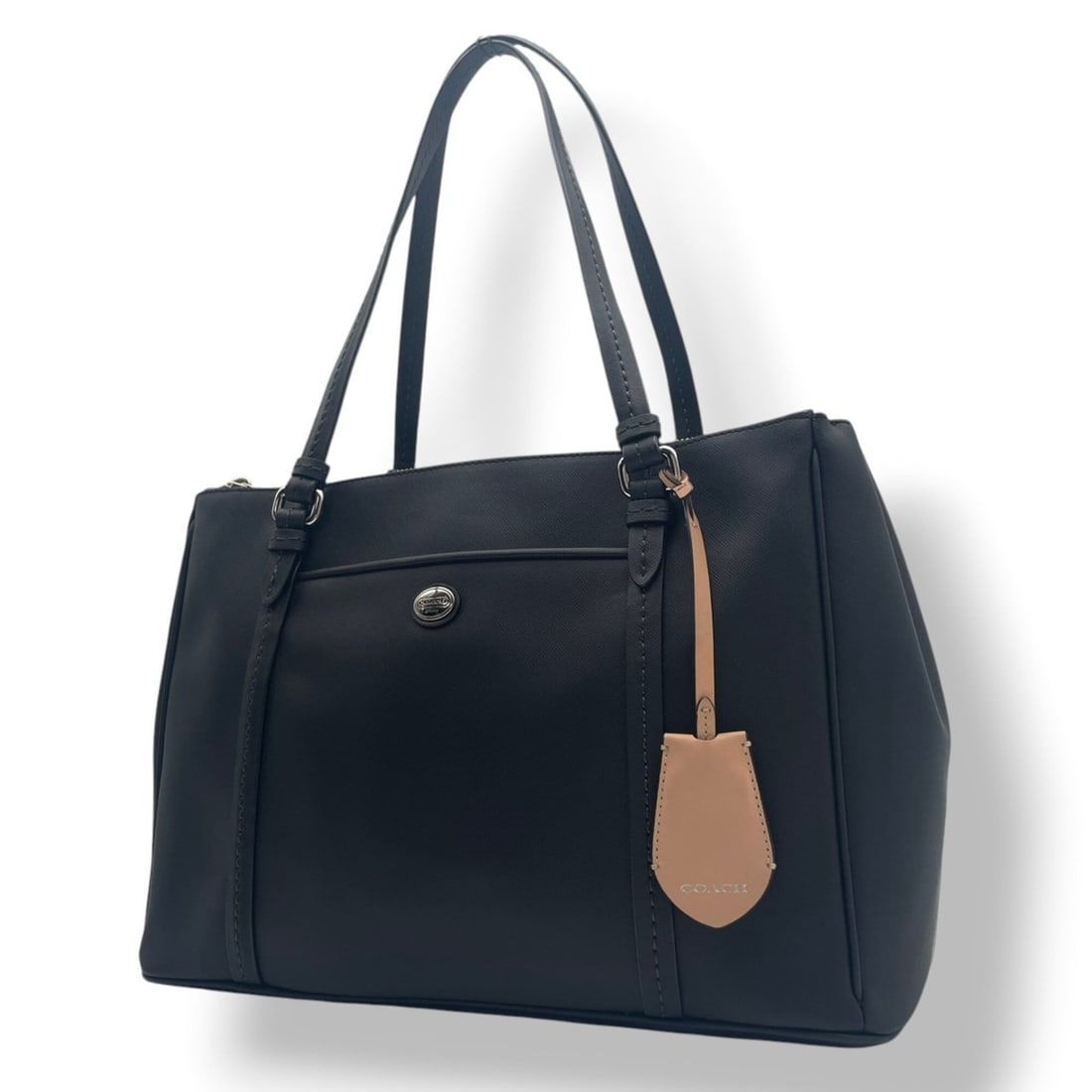 Coach tote bag, one-shoulder leather, black, F25669, women's, S98: --- Catalog ---Category: SizeSize (HxWxD): 24cm x 37cm x 13cm / 9.44'' x 14.56'' x 5.11''Category: DesignType: Shoulder bag, Tote bagColor: BlackGender: WomenMaterial: Leather Category: GeneralMPN: F2