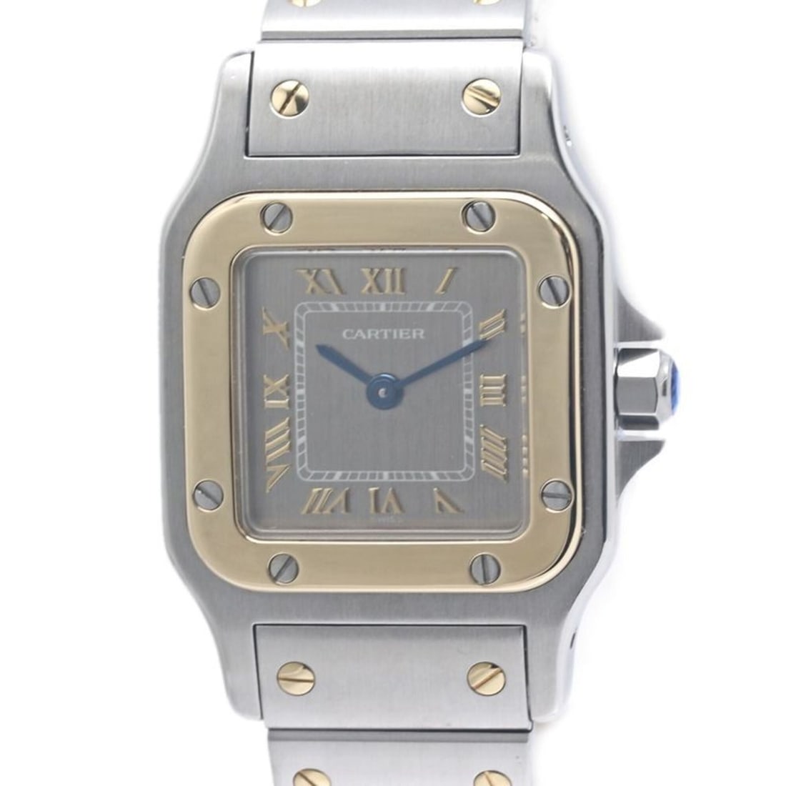 CARTIER Cartier Santos Galbee SM Old Buckle W20031C4 Women's Watch 18K Yellow Gold x Stainless Steel: --- Catalog ---Category: SizeWrist Size: 17cm / 6.69''Case Diameter: 24mm / 0.94''Category: DesignType: WristwatchGender: WomenColor (Dial): GrayMaterial (Band): Stainless steel, Yellow gold (18K)Mate