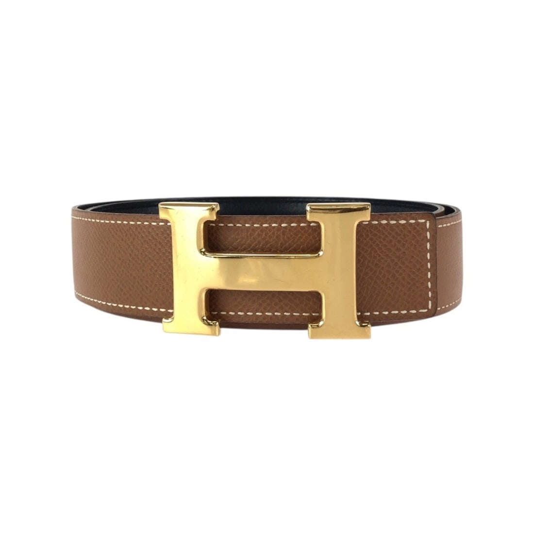 HERMES Reversible Belt, Size 68, Gold, Brown, Black Calfskin, ?Y Stamp, Women's: --- Catalog ---Category: SizeLength: 60cm - 70cm / 23.62'' - 27.55''Category: DesignType: Standard beltColor: Black, Brown, GoldGender: WomenLeather/Fur Type: CalfskinMaterial (Strap): Leather