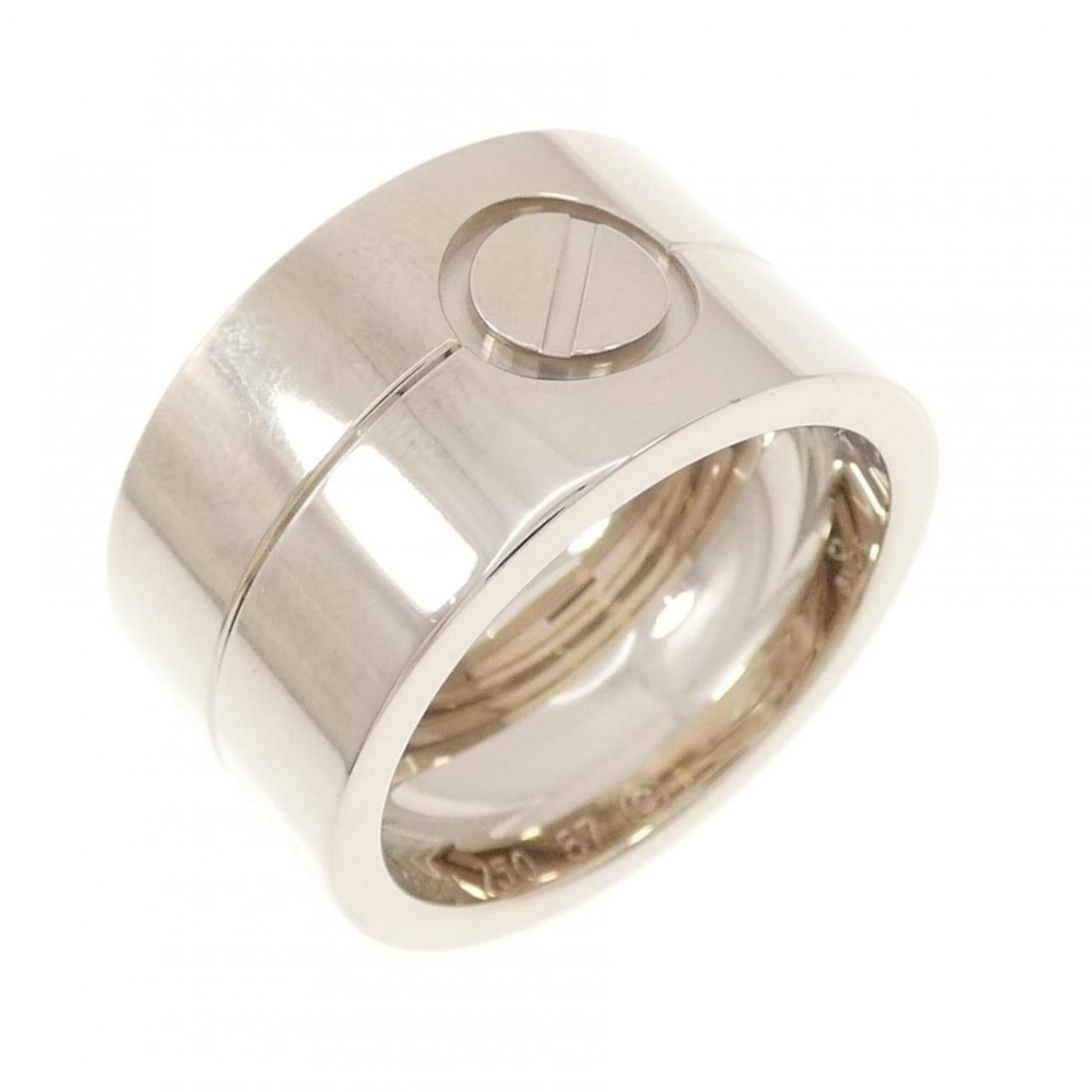 Cartier High Love Ring: --- Catalog ---Category: SizeUS Size: 8.5Brand Size: 57Category: DesignType: Band ringGender: WomenMaterial: White gold (18K)Category: GeneralMPN: B40478Brand: Cartier--- Item List ---Section: Conditi