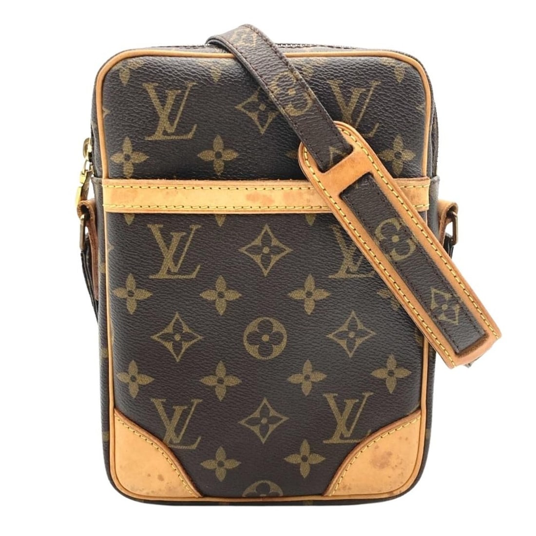 Louis Vuitton Danube Shoulder Bag, Monogram Canvas, M45266, Brown, TH2069, Women's: --- Catalog ---Category: SizeSize (HxWxD): 21cm x 15cm x 5cm / 8.26'' x 5.9'' x 1.96''Category: DesignType: Shoulder bagColor: BrownGender: WomenMaterial: Monogram Category: GeneralMPN: M45266Brand: