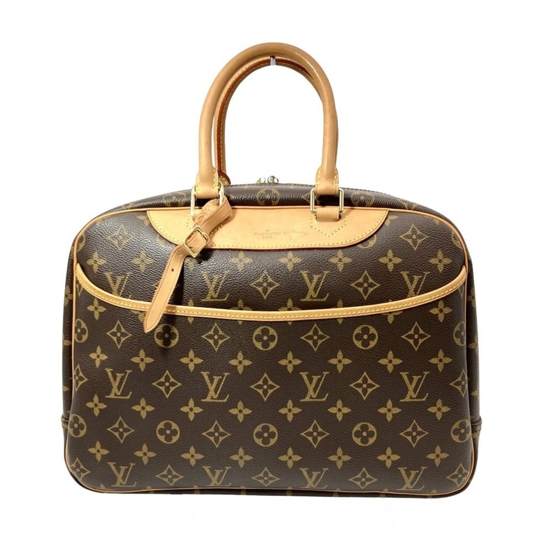 Louis Vuitton Deauville Handbag, Monogram Canvas, M47270, Brown, MO0063: --- Catalog ---Category: SizeSize (HxWxD): 25cm x 35cm x 13cm / 9.84'' x 13.77'' x 5.11''Category: DesignType: HandbagColor: BrownGender: WomenMaterial: Monogram Category: GeneralMPN: M47270Brand: