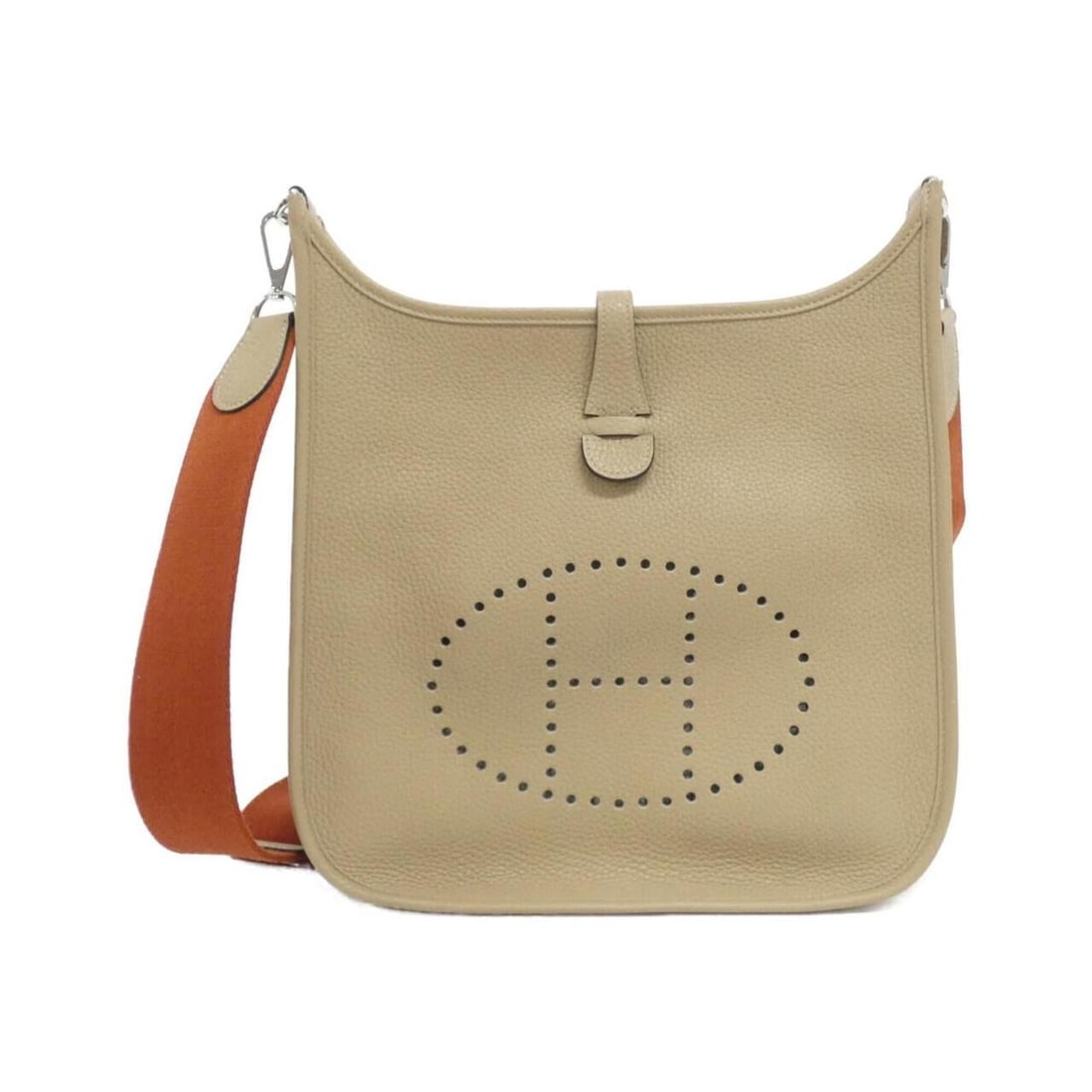 Hermes Evelyne 3 Tilt PM 071404CK Shoulder Bag: --- Catalog ---Category: SizeSize (HxWxD): 29cm x 28cm x 8cm / 11.41'' x 11.02'' x 3.14''Category: DesignType: Shoulder bagColor: BeigeGender: Men,WomenMaterial: Taurillon clemence leather Category: G