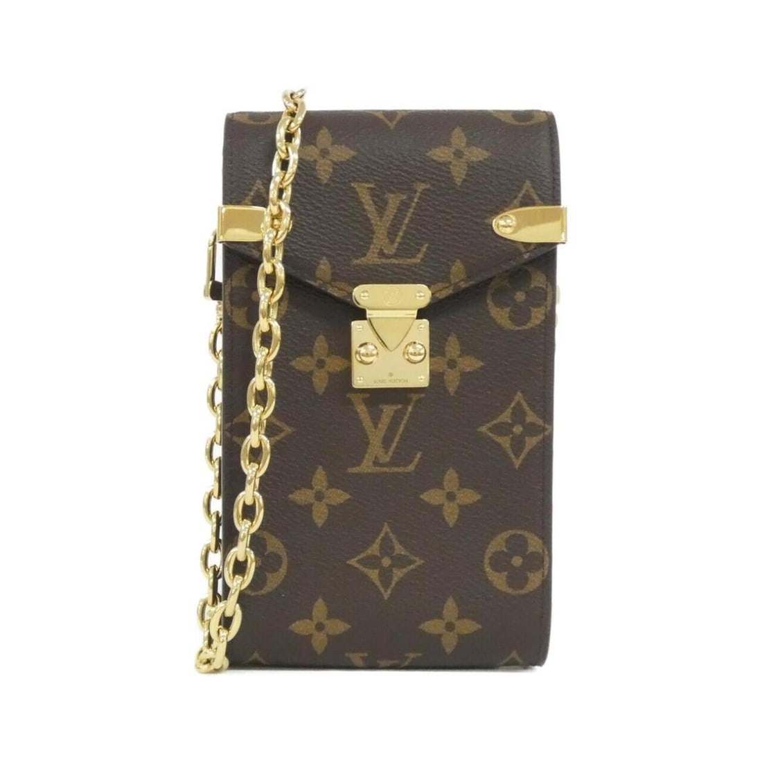 Louis Vuitton Monogram Phone Handbag Pouch M13572: --- Catalog ---Category: DesignType: Pouch/sleeveColor: Marron, MonogramMaterial: Coated canvasCategory: GeneralMPN: M13572Brand: Louis VuittonCategory: Physical PropertiesSize (HxWxD): 17cm x 10cm x 