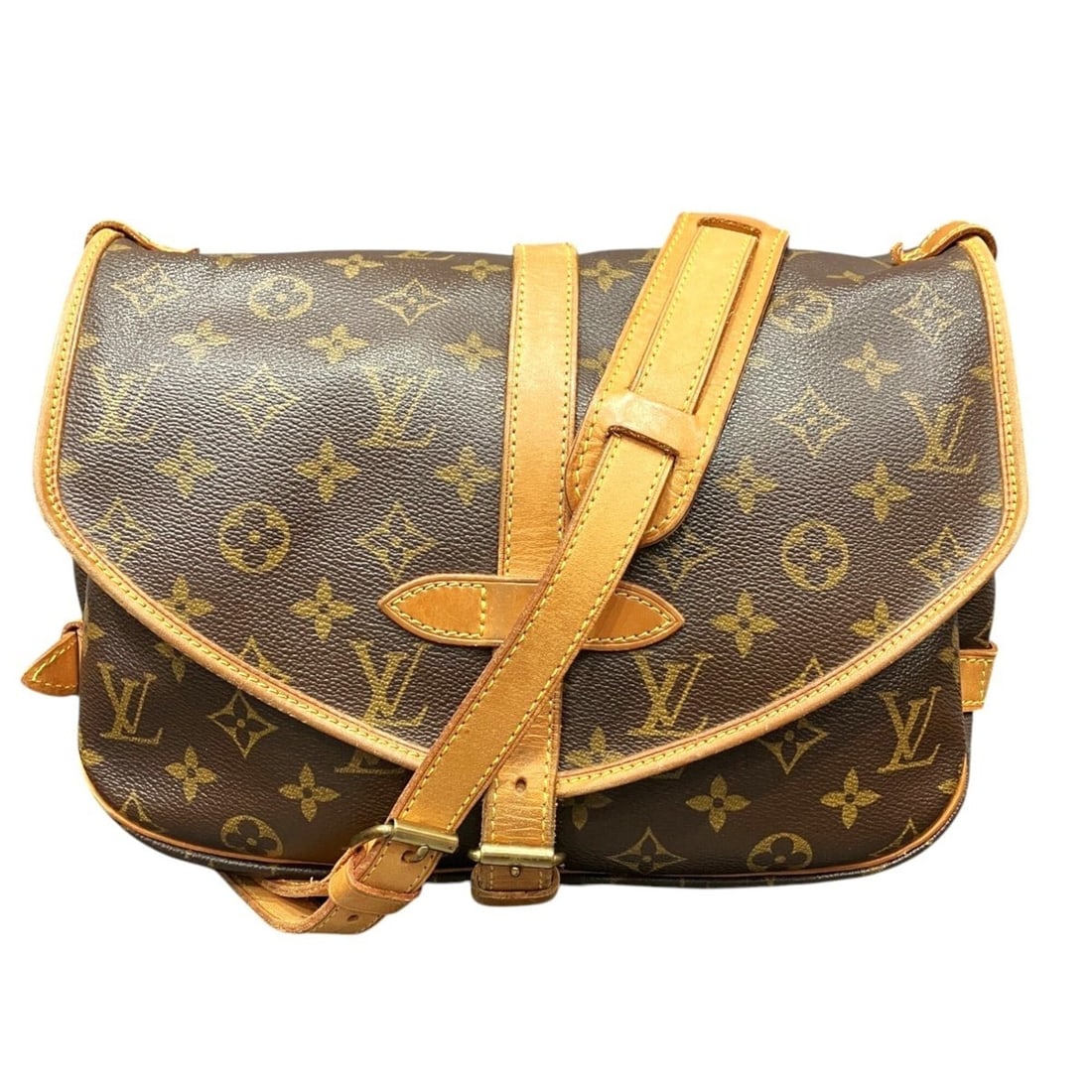 Louis Vuitton Saumur 30 Shoulder Bag, Monogram Leather, M42256: --- Catalog ---Category: SizeSize (HxWxD): 20cm x 30cm x 11cm / 7.87'' x 11.81'' x 4.33''Category: DesignType: Shoulder bagColor: BrownGender: Women,MenMaterial: PVC , Leather Category: GeneralBrand: 