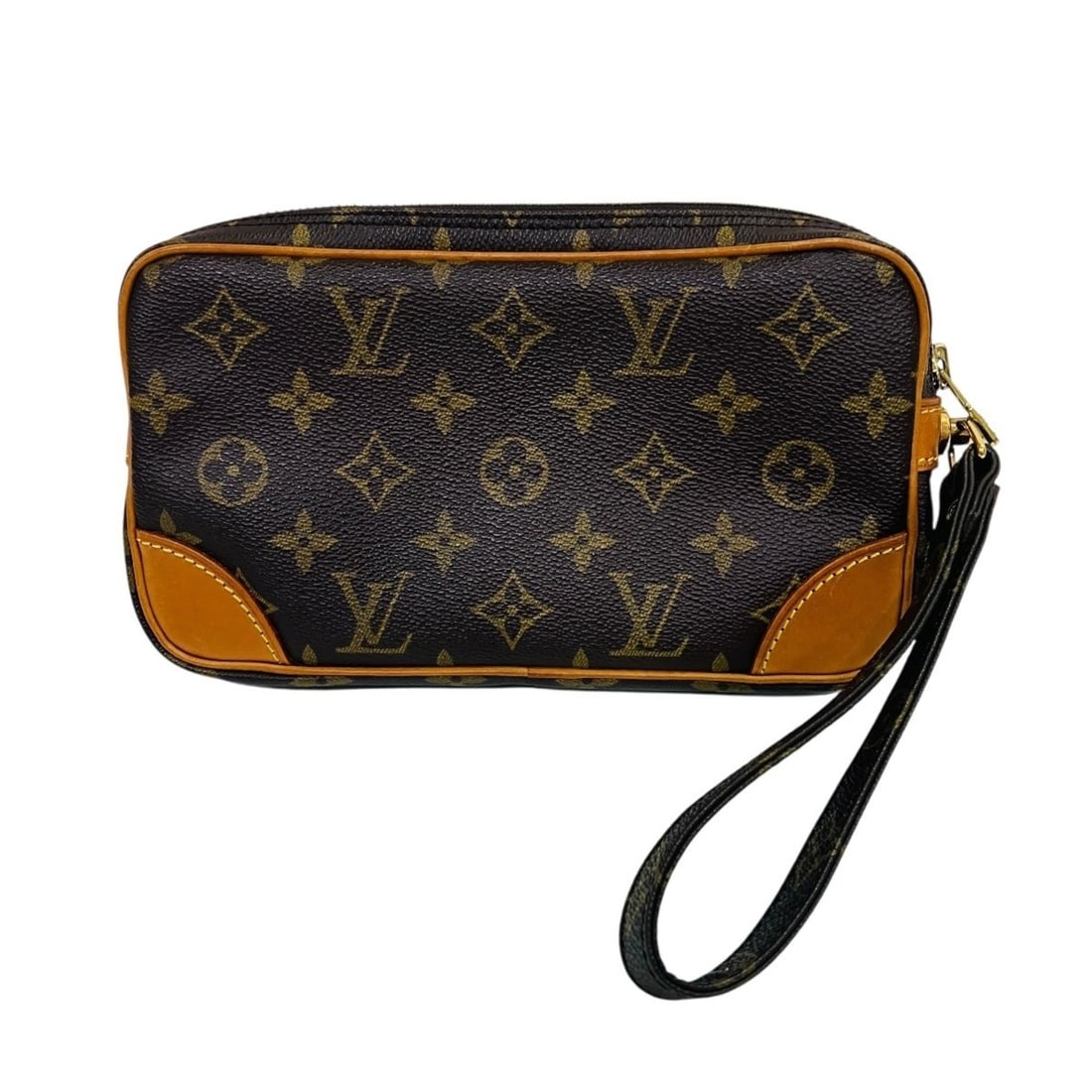 Louis Vuitton Marly Dragonne PM Clutch Bag, Monogram Canvas, M51827: --- Catalog ---Category: SizeSize (HxWxD): 13cm x 22cm x 4cm / 5.11'' x 8.66'' x 1.57''Category: DesignType: Clutch bagColor: BrownGender: Women,MenMaterial: Coated canvas Category: GeneralBrand:
