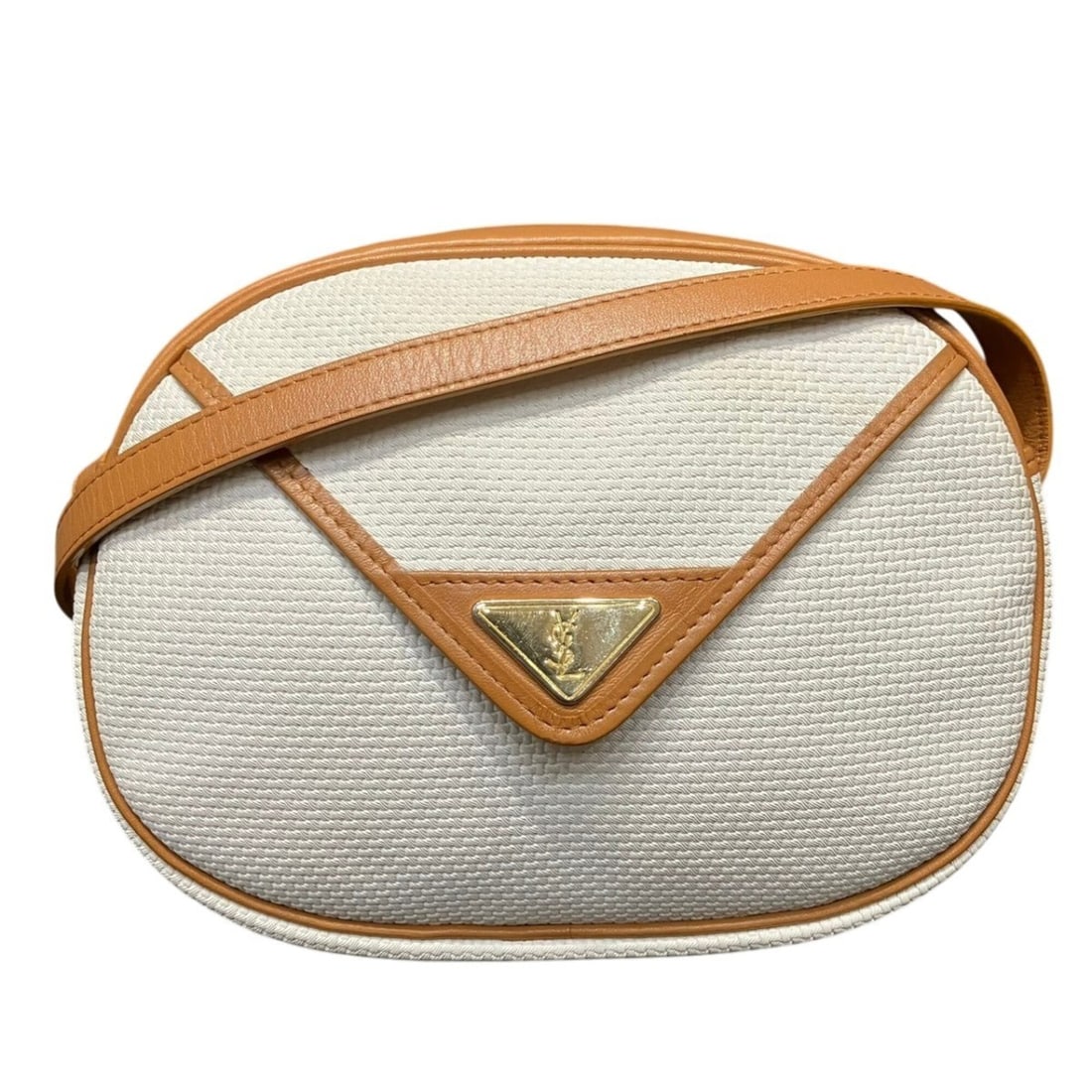 Yves Saint Laurent YVES SAINT LAURENT Shoulder Bag Leather: --- Catalog ---Category: SizeSize (HxWxD): 17cm x 23cm x 5cm / 6.69'' x 9.05'' x 1.96''Category: DesignType: Shoulder bagColor: Camel, WhiteGender: WomenMaterial: PVC , Leather Category: