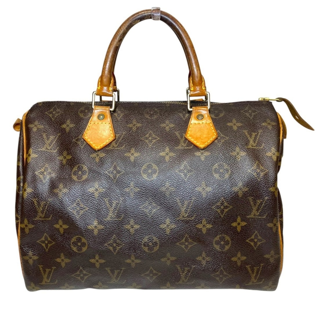 Louis Vuitton Speedy 30 Handbag, Monogram Leather, M41526: --- Catalog ---Category: SizeSize (HxWxD): 24cm x 30cm x 18cm / 9.44'' x 11.81'' x 7.08''Category: DesignType: HandbagColor: BrownGender: Men,WomenMaterial: Leather Category: GeneralBrand: Louis Vuitt