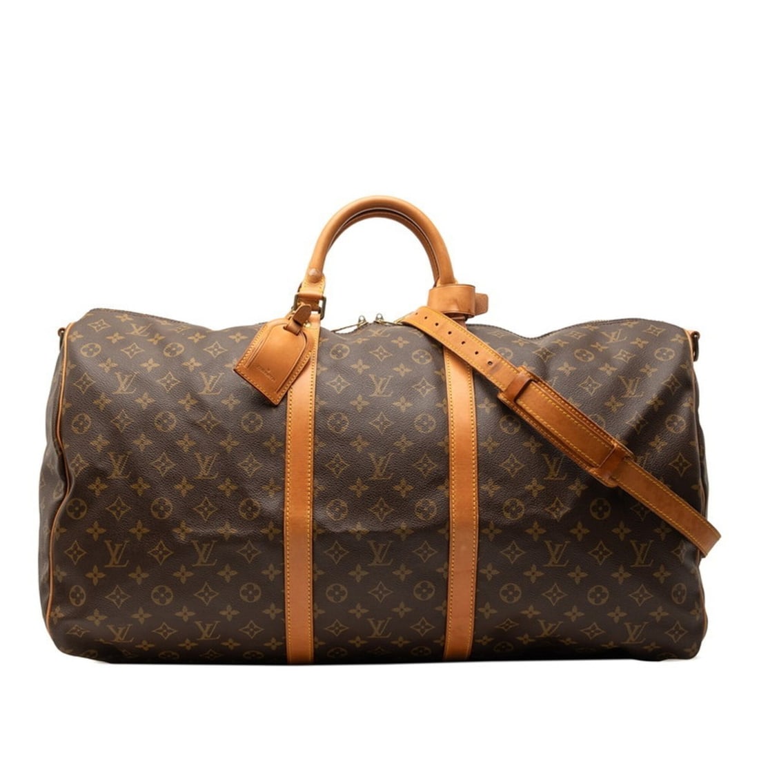 Louis Vuitton Monogram Keepall Bandoulière 60 Boston Bag Shoulder 2WAY M41412 Brown Leather Women's: --- Catalog ---Category: SizeSize (HxWxD): 31cm x 58cm x 25cm / 12.2'' x 22.83'' x 9.84''Category: DesignType: Boston bag, Shoulder bagColor: BrownGender: WomenMaterial: PVC , Leather Category: Genera