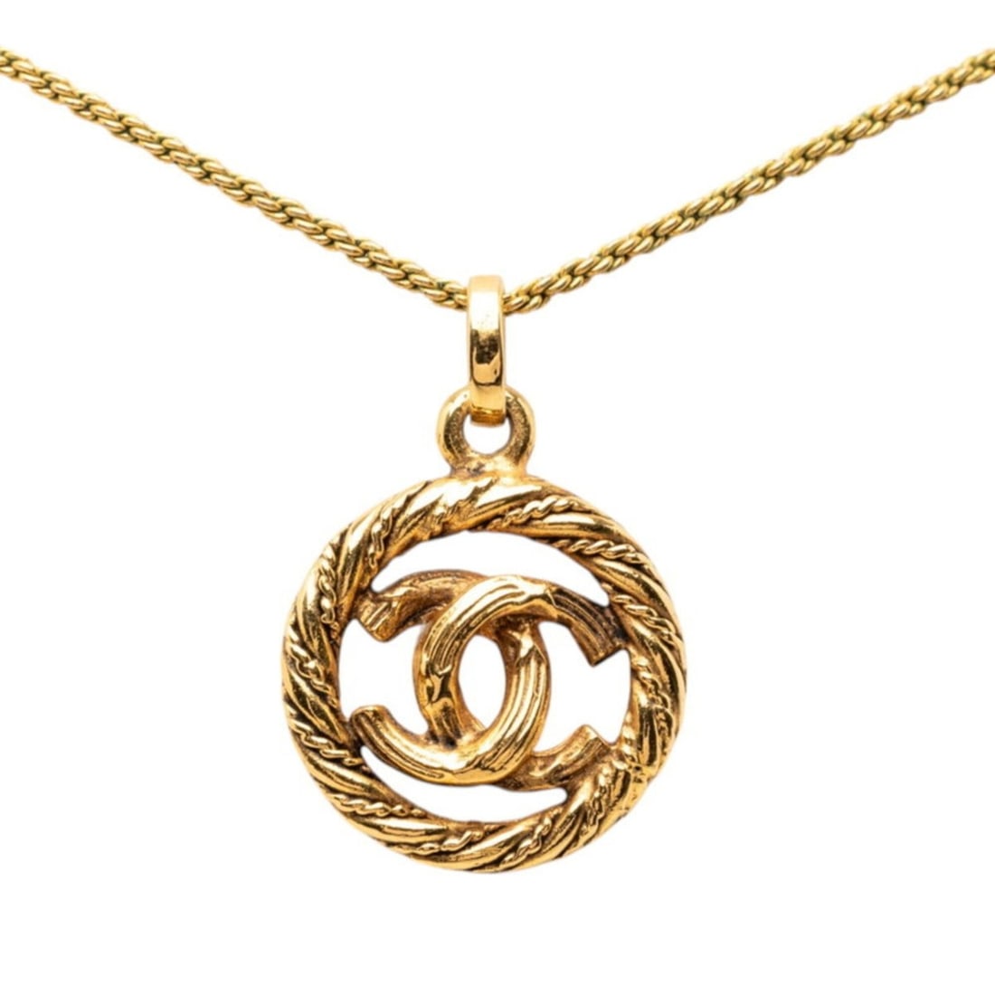 Chanel Coco Mark Pendant Necklace, Gold Plated, Women's.: --- Catalog ---Category: SizePendant Size: 19.5mm x 19.8mm / 0.76'' x 0.77''Neck Circumference: 29 cm / 11.41''Category: DesignColor: GoldGender: WomenPendant Type: PendantNecklace Type: Pendant neckl