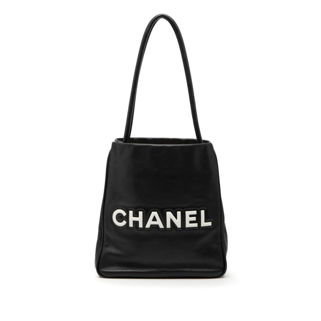 Chanel Camellia Tote Bag Shoulder Black White Leather Women's CHANEL: --- Catalog ---Category: SizeHandle Drop: 21.00cm / 8.27''Size (HxWxD): 25.5cm x 24cm x 12cm / 10.03'' x 9.44'' x 4.72''Category: DesignType: Shoulder bag, Tote bagColor: Black, WhiteGender: WomenClos