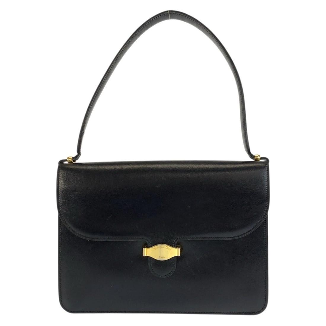 Christian Dior Vintage Black Leather Shoulder Bag with Gold Hardware for Women: --- Catalog ---Category: SizeSize (HxWxD): 18cm x 25cm x 6cm / 7.08'' x 9.84'' x 2.36''Category: DesignType: Handbag, Shoulder bagColor: BlackGender: WomenMaterial: Leather Category: GeneralBrand: Chr